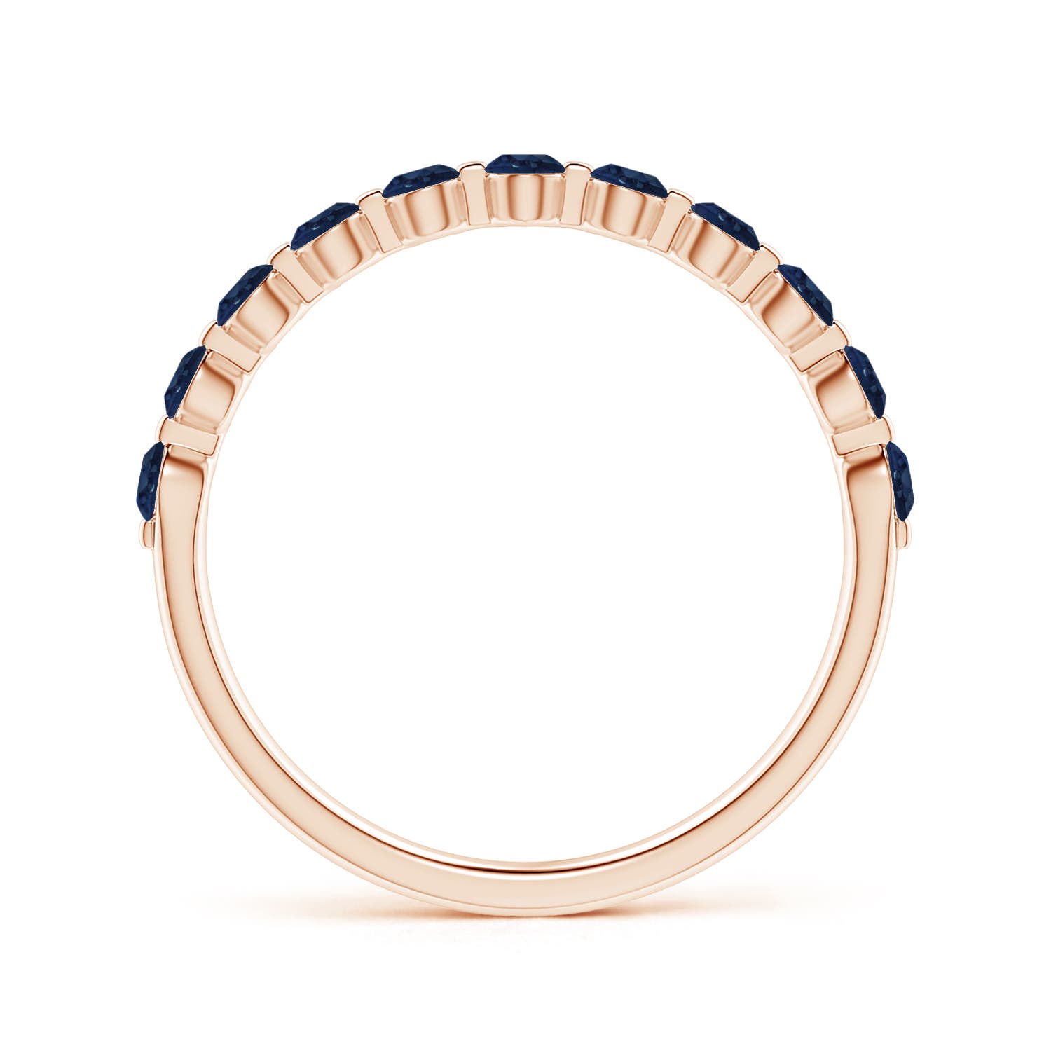 AA - Blue Sapphire / 0.66 CT / 14 KT Rose Gold