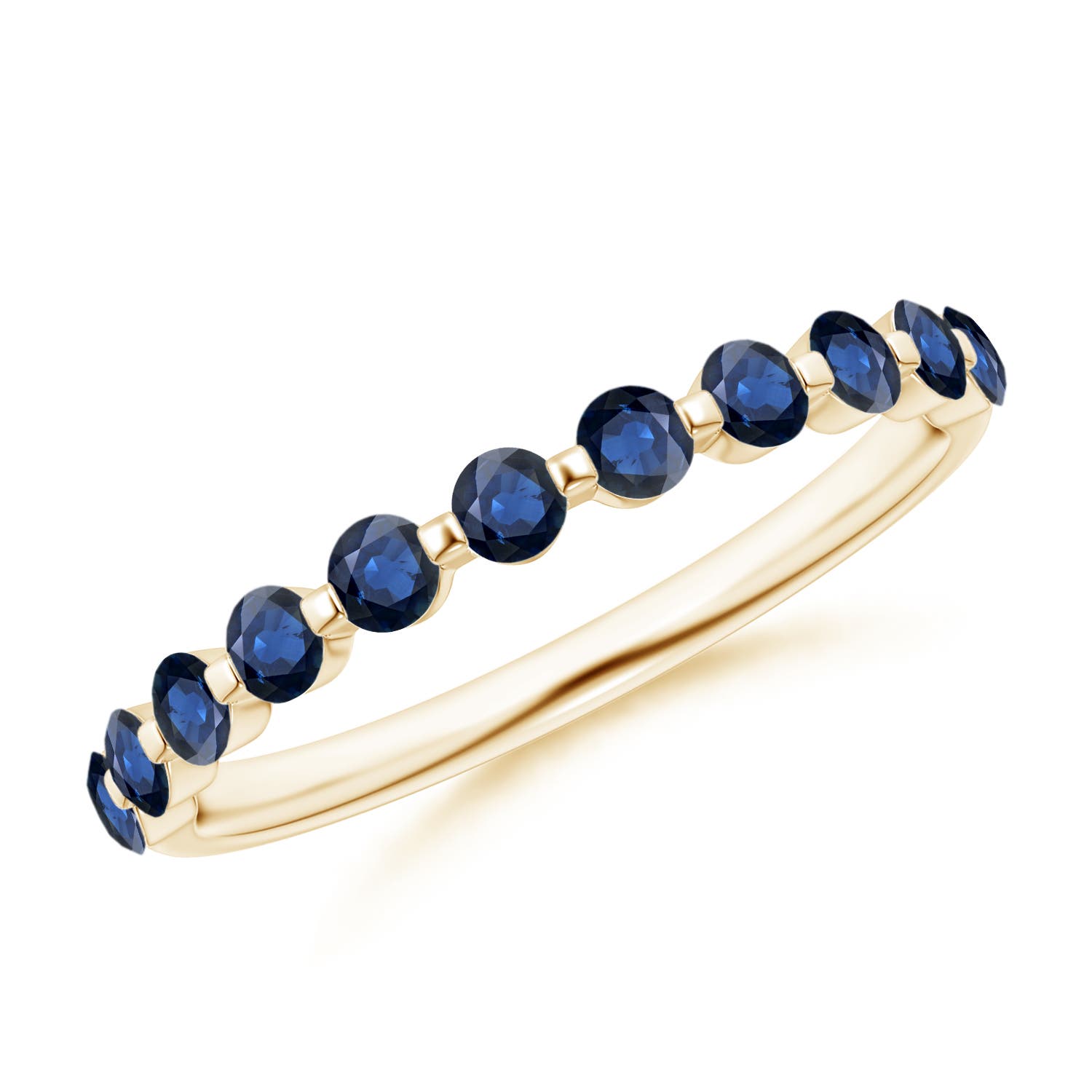 AA - Blue Sapphire / 0.66 CT / 14 KT Yellow Gold