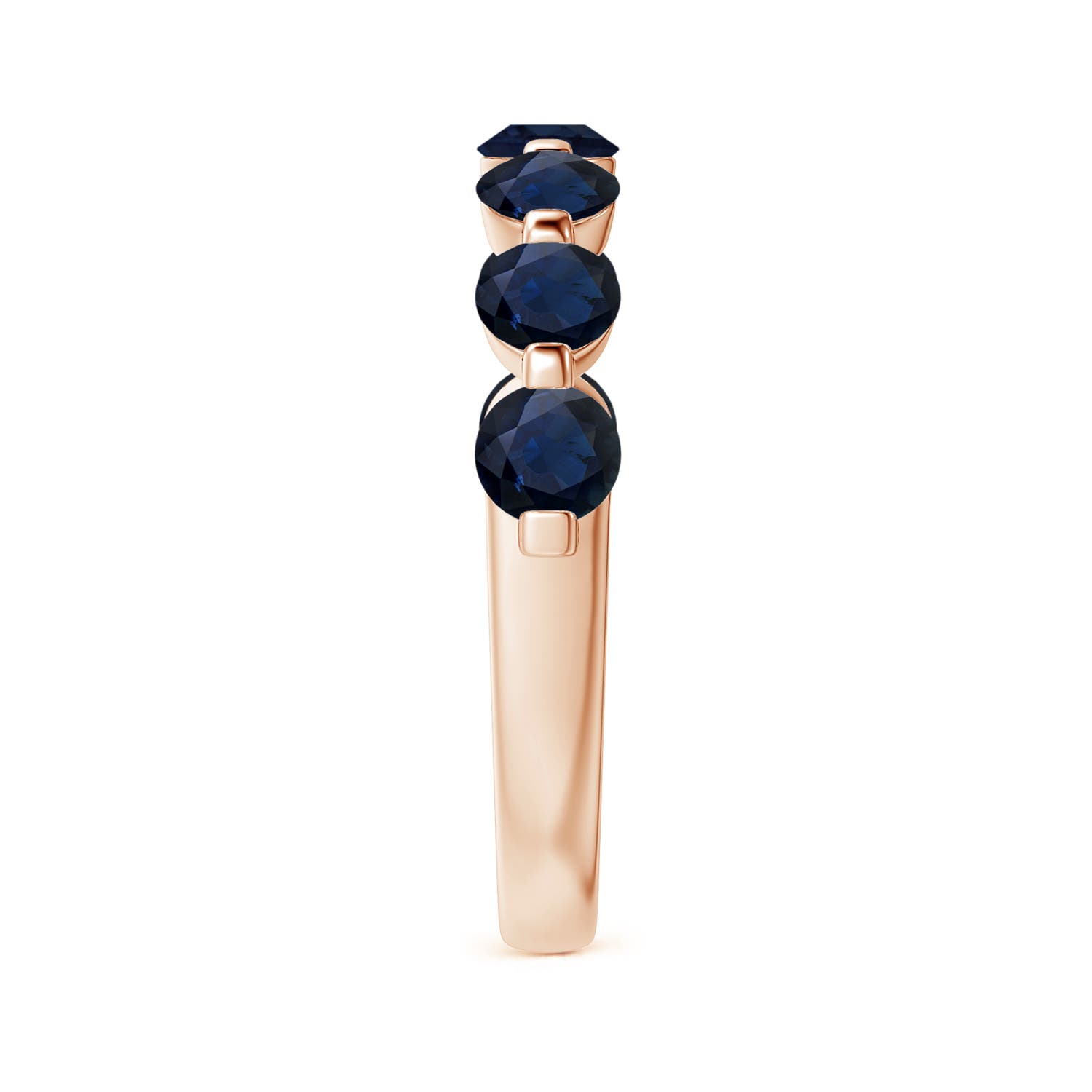 A - Blue Sapphire / 1.61 CT / 14 KT Rose Gold