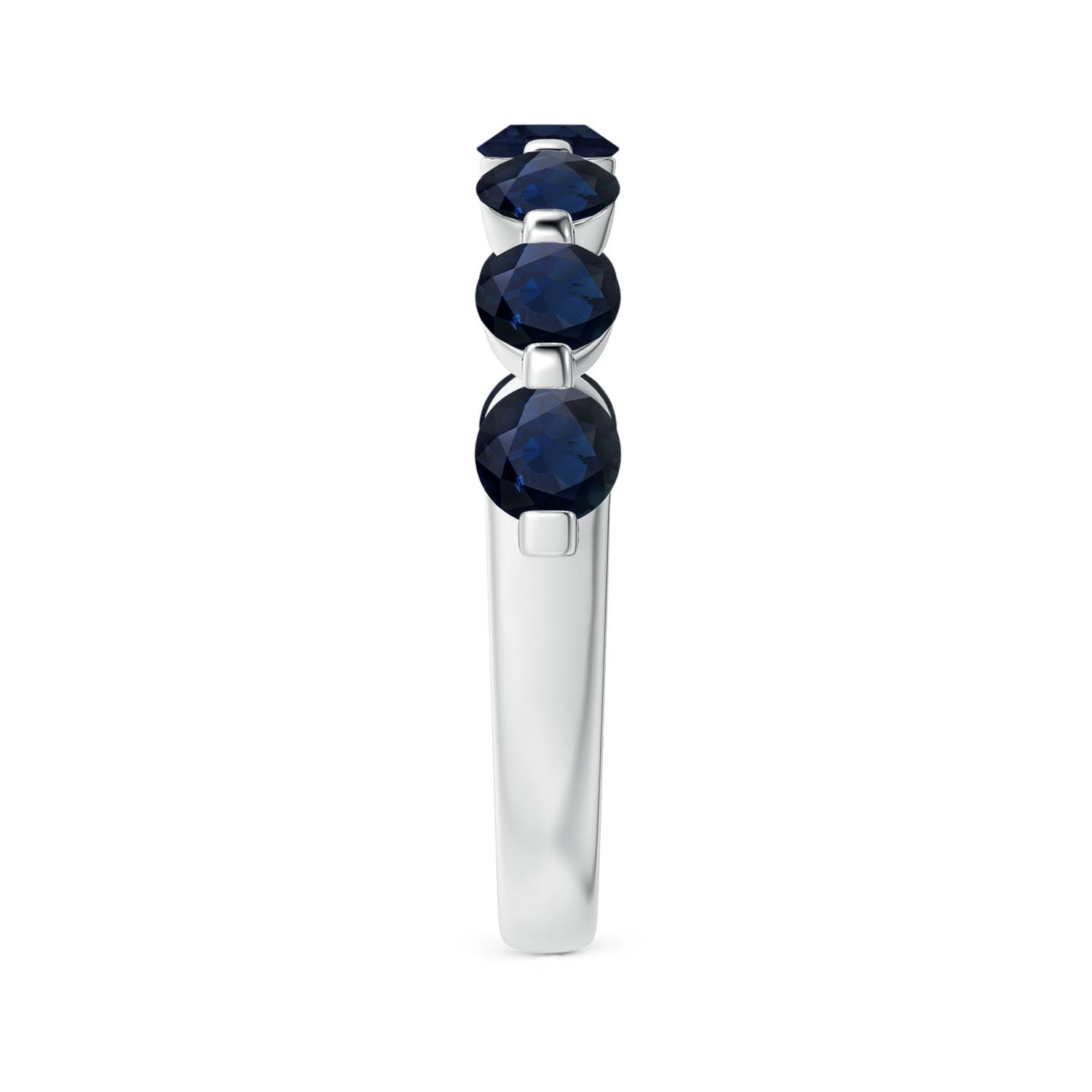 A - Blue Sapphire / 1.61 CT / 14 KT White Gold