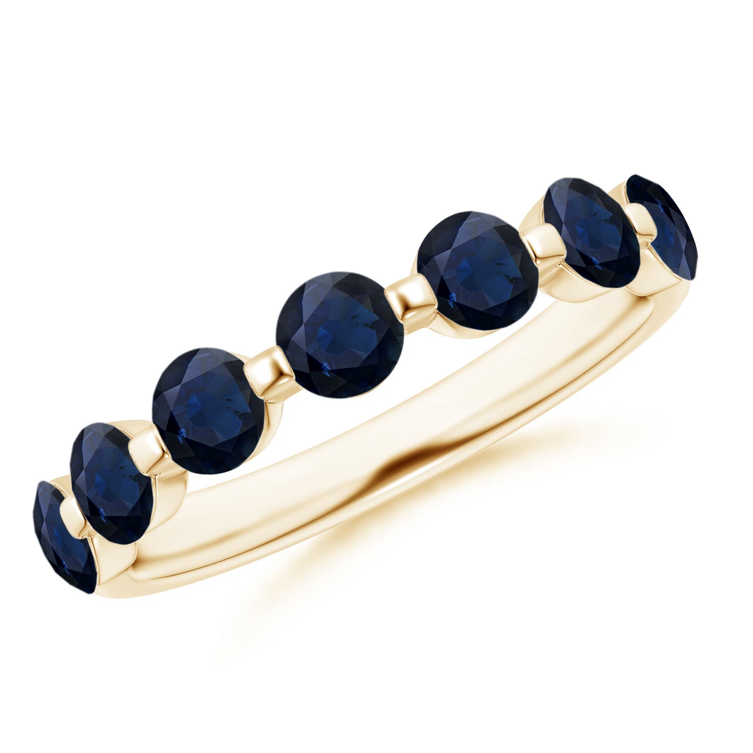 A - Blue Sapphire / 1.61 CT / 14 KT Yellow Gold