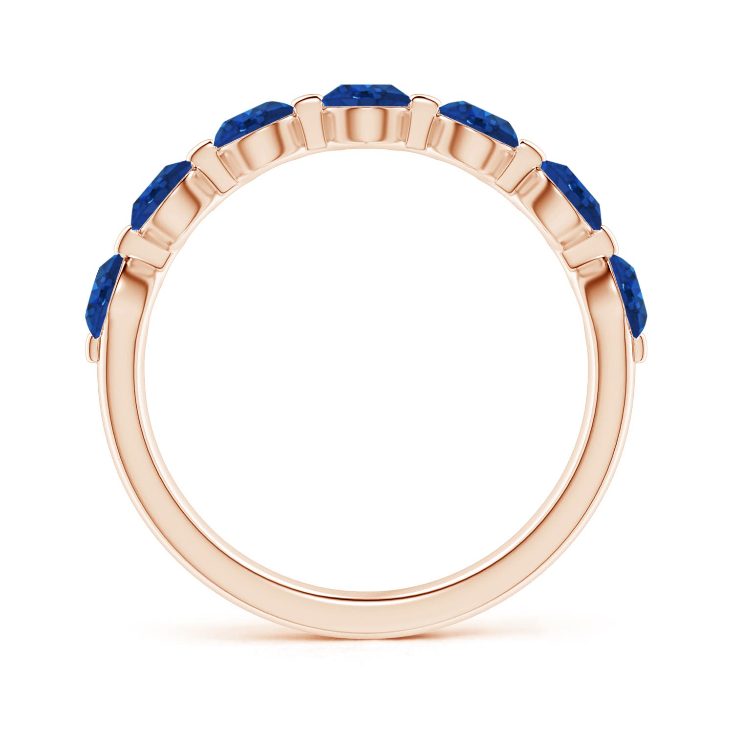 AAA - Blue Sapphire / 1.61 CT / 14 KT Rose Gold