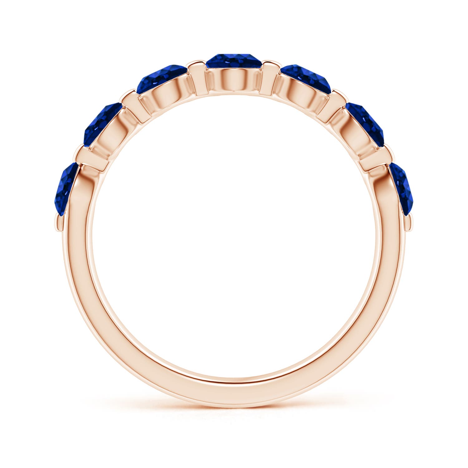 AAAA - Blue Sapphire / 1.61 CT / 14 KT Rose Gold