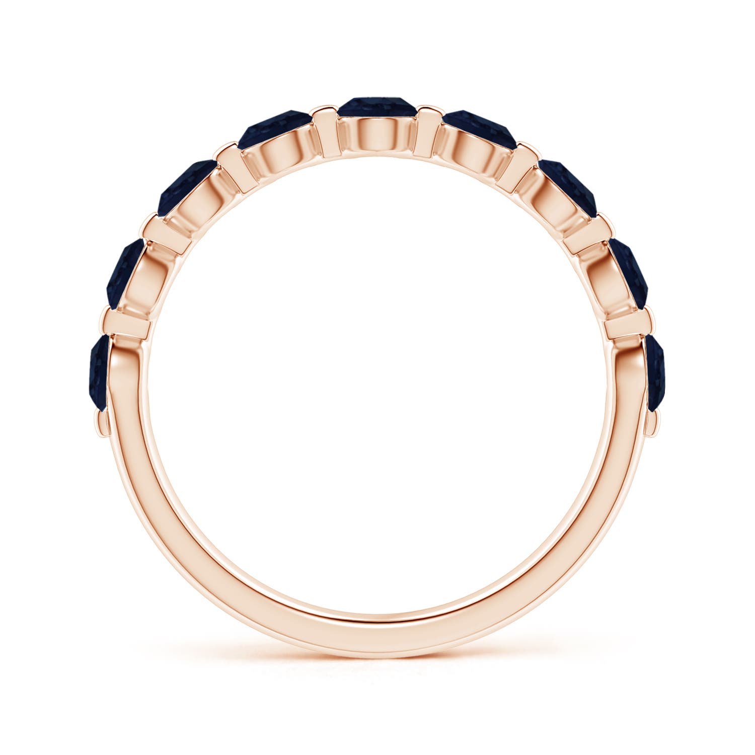 A - Blue Sapphire / 1.26 CT / 14 KT Rose Gold