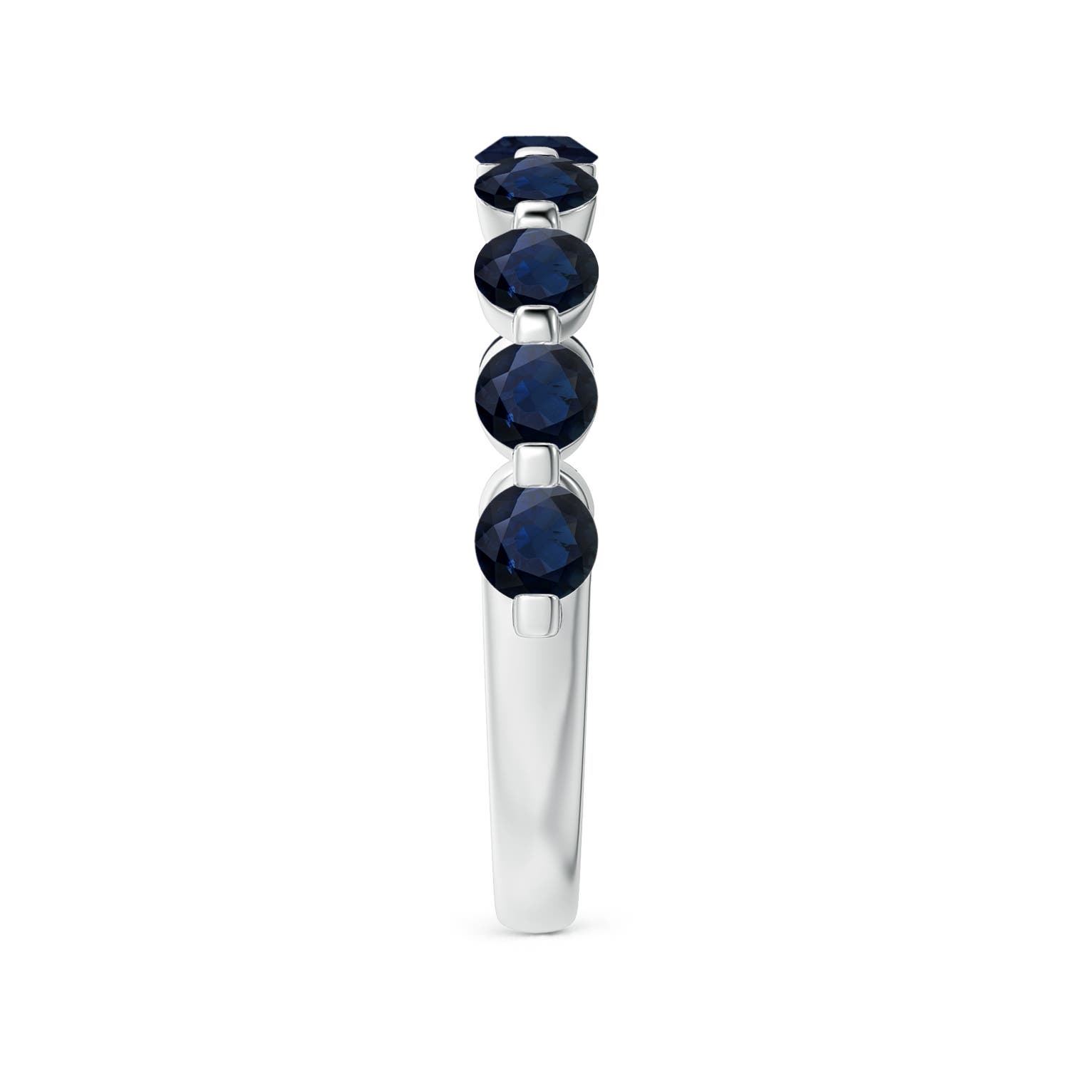 A - Blue Sapphire / 1.26 CT / 14 KT White Gold