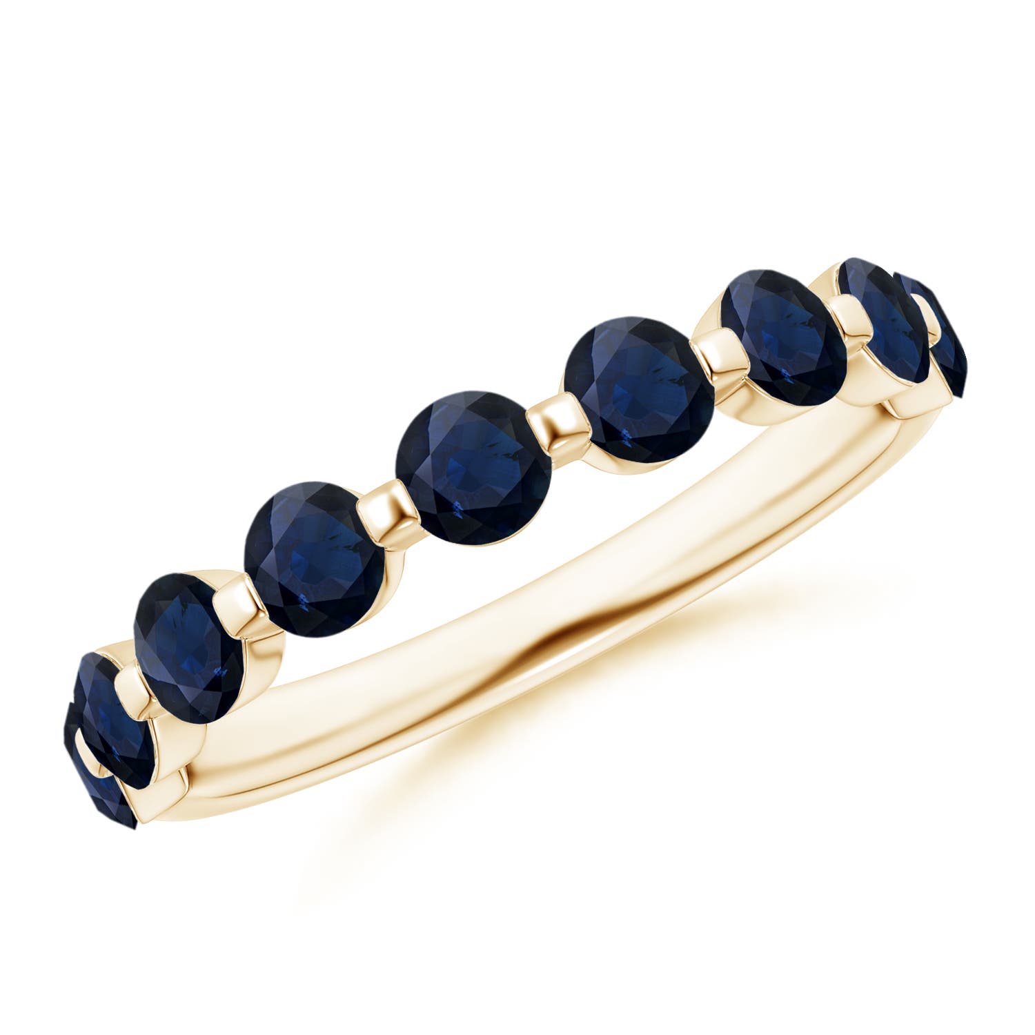 A - Blue Sapphire / 1.26 CT / 14 KT Yellow Gold