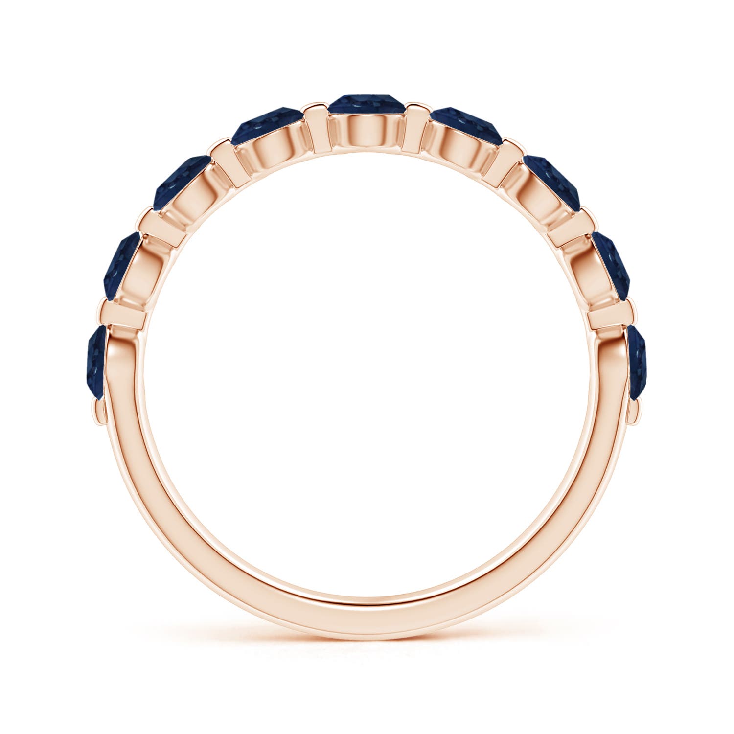 AA - Blue Sapphire / 1.26 CT / 14 KT Rose Gold