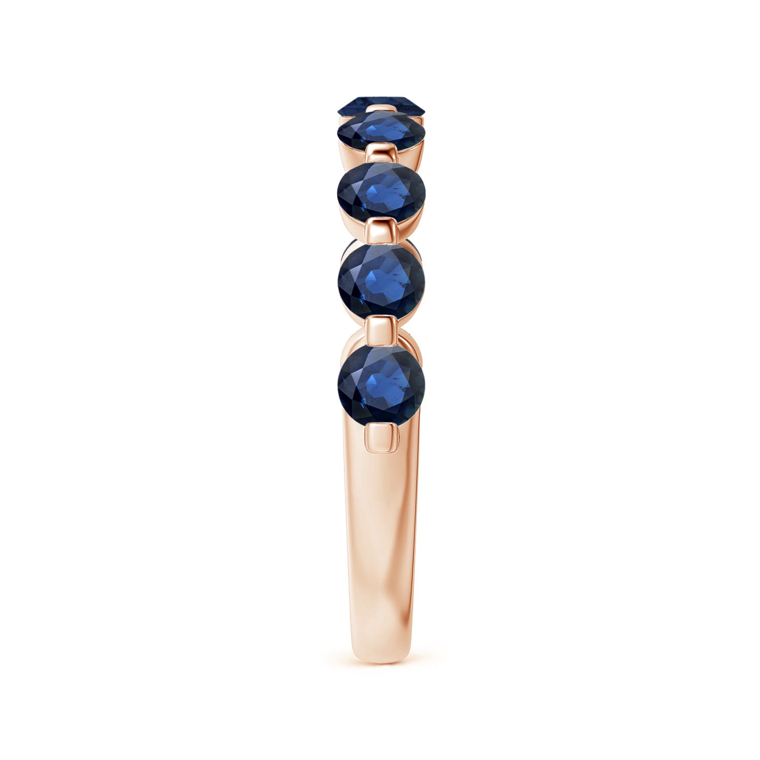 AA - Blue Sapphire / 1.26 CT / 14 KT Rose Gold