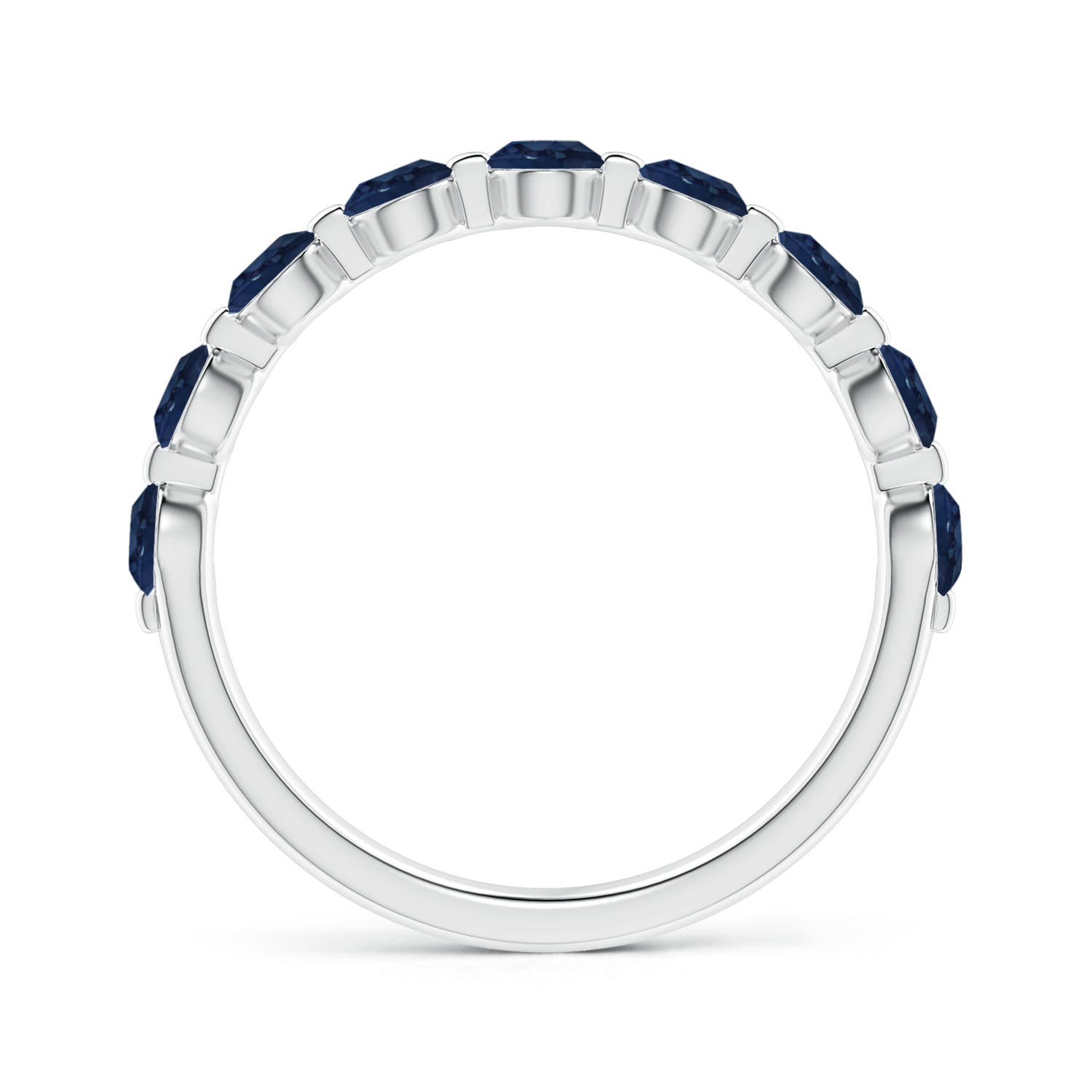 AA - Blue Sapphire / 1.26 CT / 14 KT White Gold