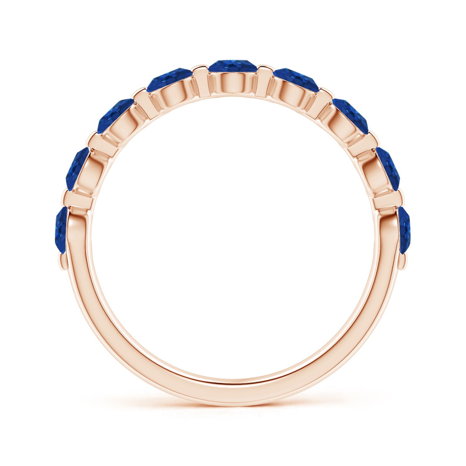 AAA - Blue Sapphire / 1.26 CT / 14 KT Rose Gold