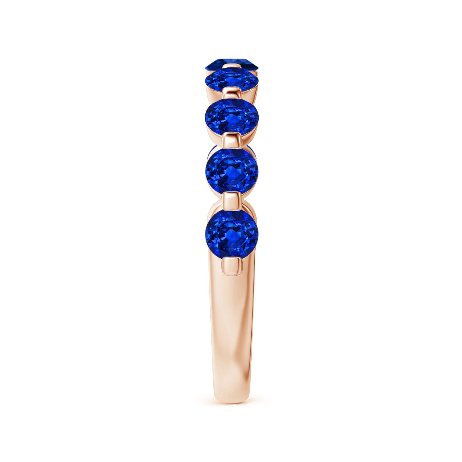 AAAA - Blue Sapphire / 1.26 CT / 14 KT Rose Gold