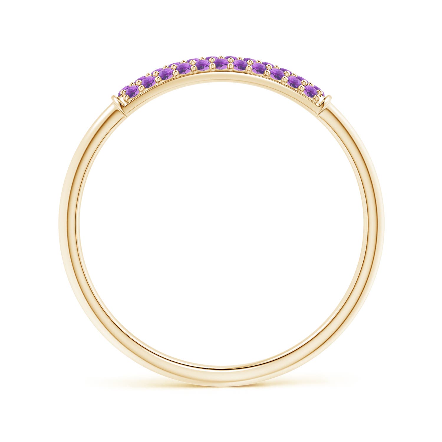 AAA - Amethyst / 0.14 CT / 14 KT Yellow Gold