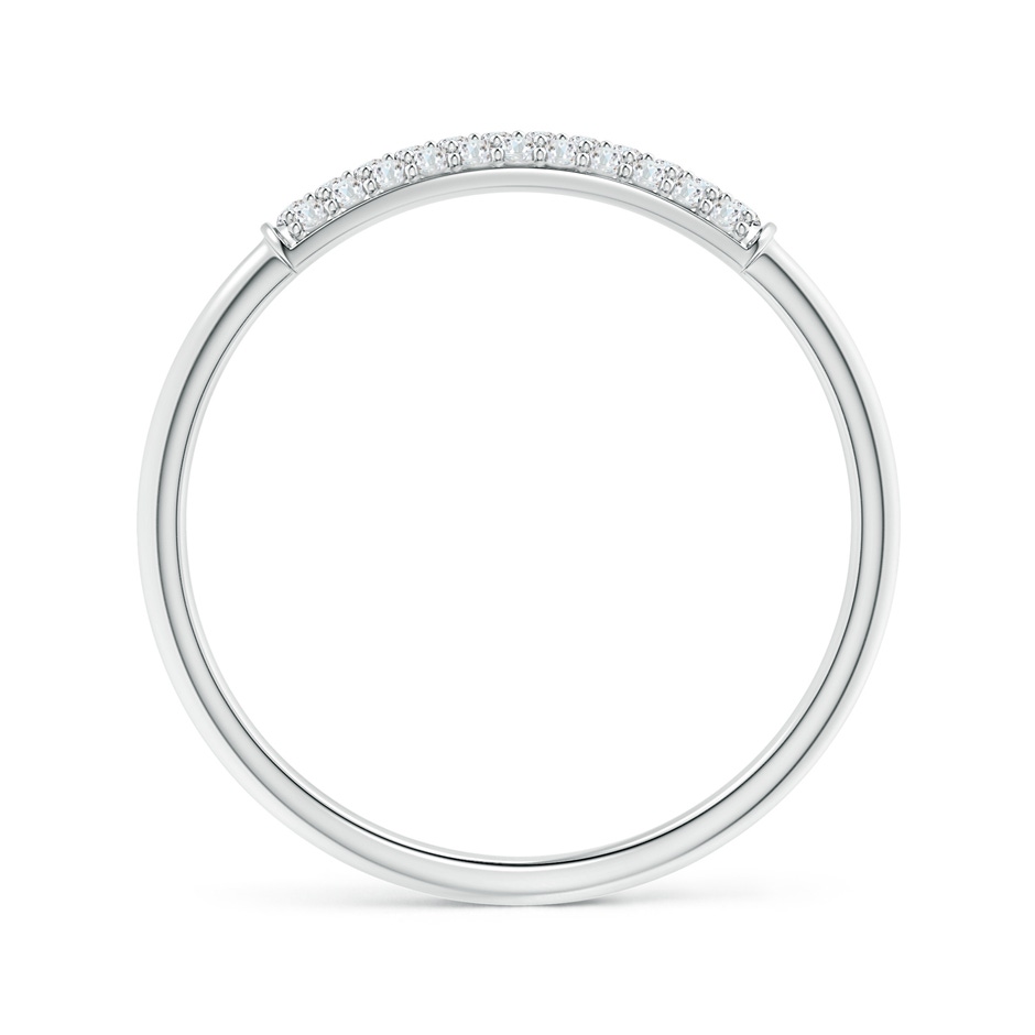 1mm GVS2 Triple Row Diamond Dome Wedding Band in White Gold side-1
