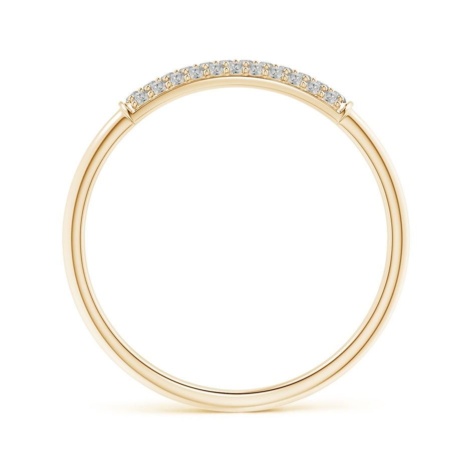 1mm KI3 Triple Row Diamond Dome Wedding Band in Yellow Gold side-1