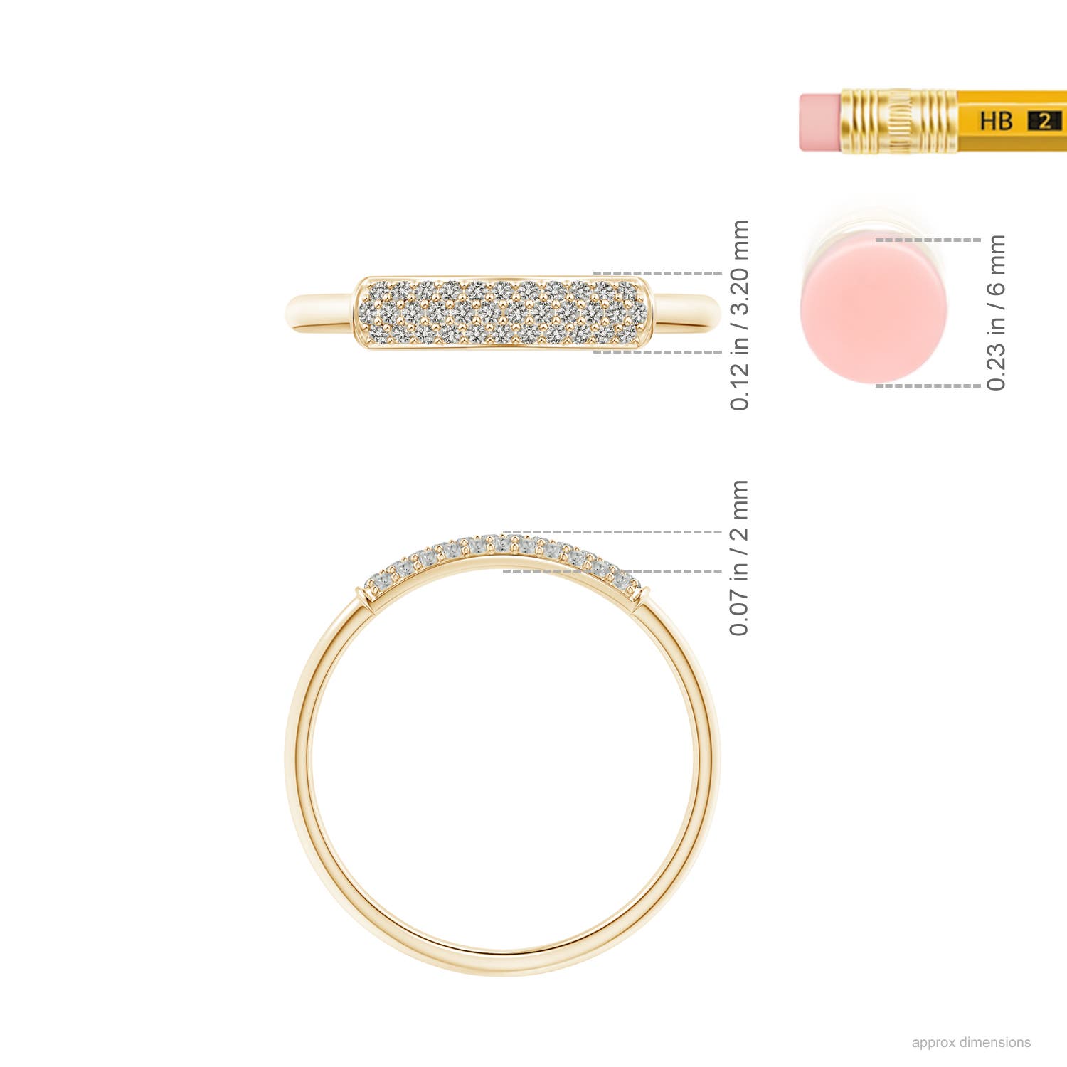 K, I3 / 0.17 CT / 14 KT Yellow Gold