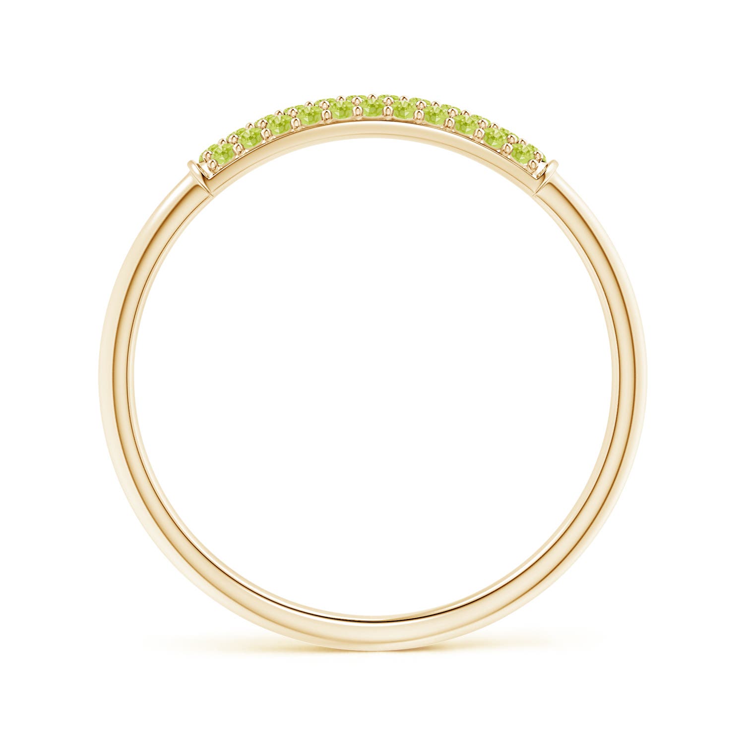 AAA - Peridot / 0.14 CT / 14 KT Yellow Gold