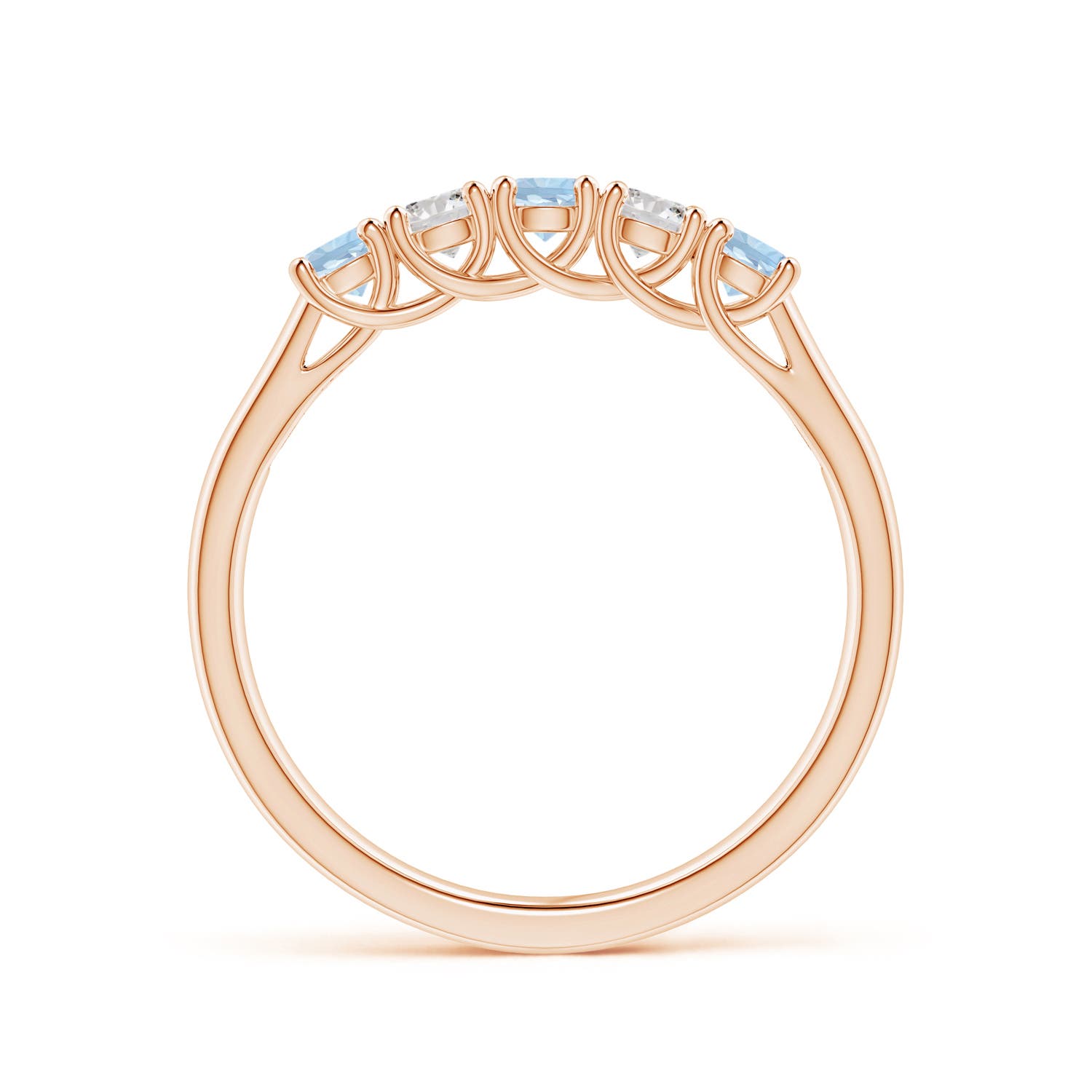 AA - Aquamarine / 0.41 CT / 14 KT Rose Gold