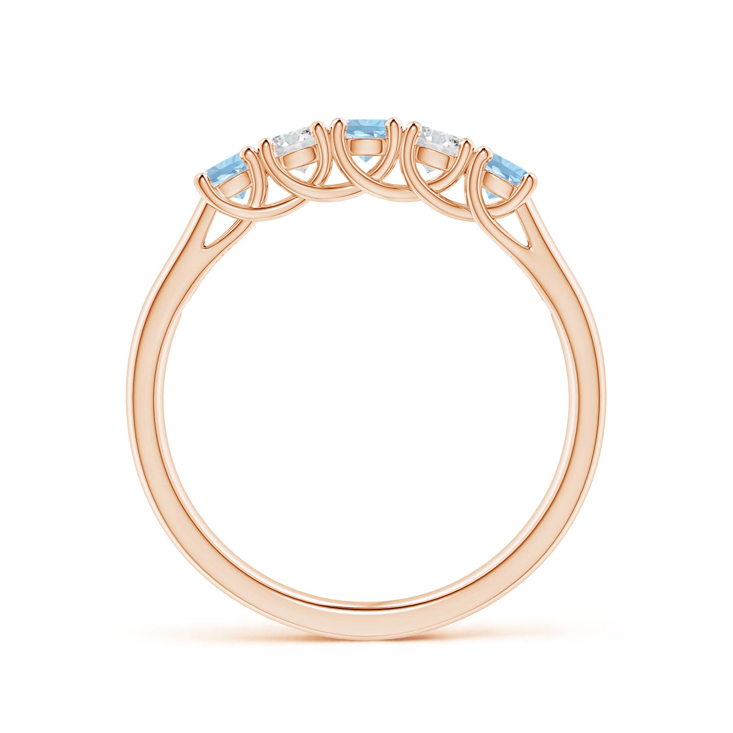 AAA - Aquamarine / 0.41 CT / 14 KT Rose Gold