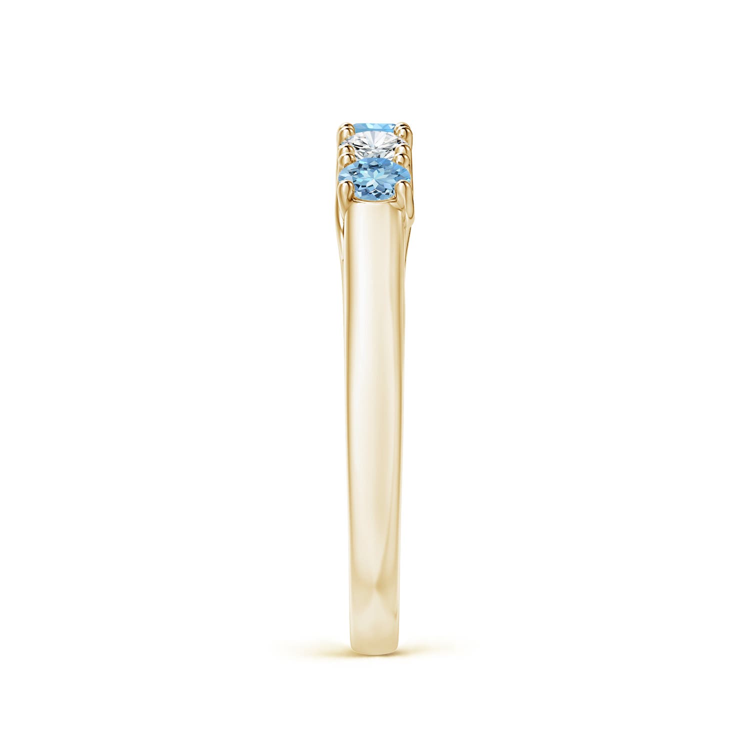 AAAA - Aquamarine / 0.41 CT / 14 KT Yellow Gold