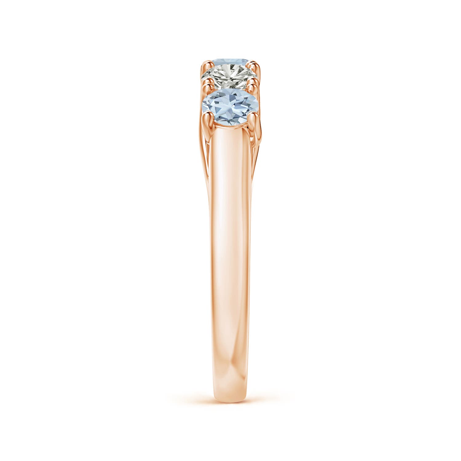 A - Aquamarine / 0.94 CT / 14 KT Rose Gold