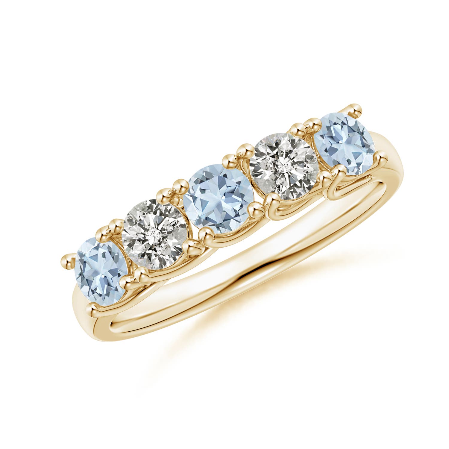 A - Aquamarine / 0.94 CT / 14 KT Yellow Gold