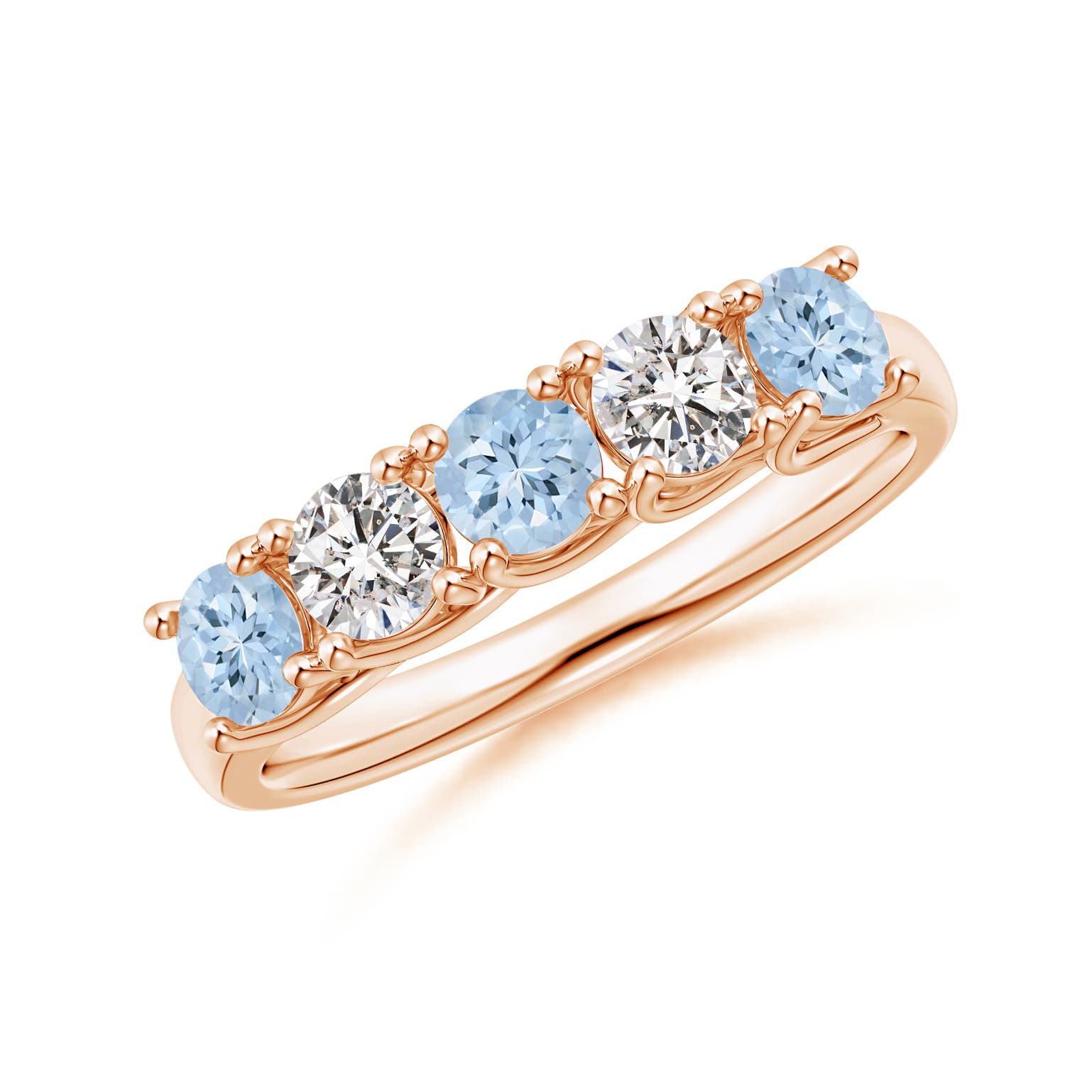 AA - Aquamarine / 0.94 CT / 14 KT Rose Gold