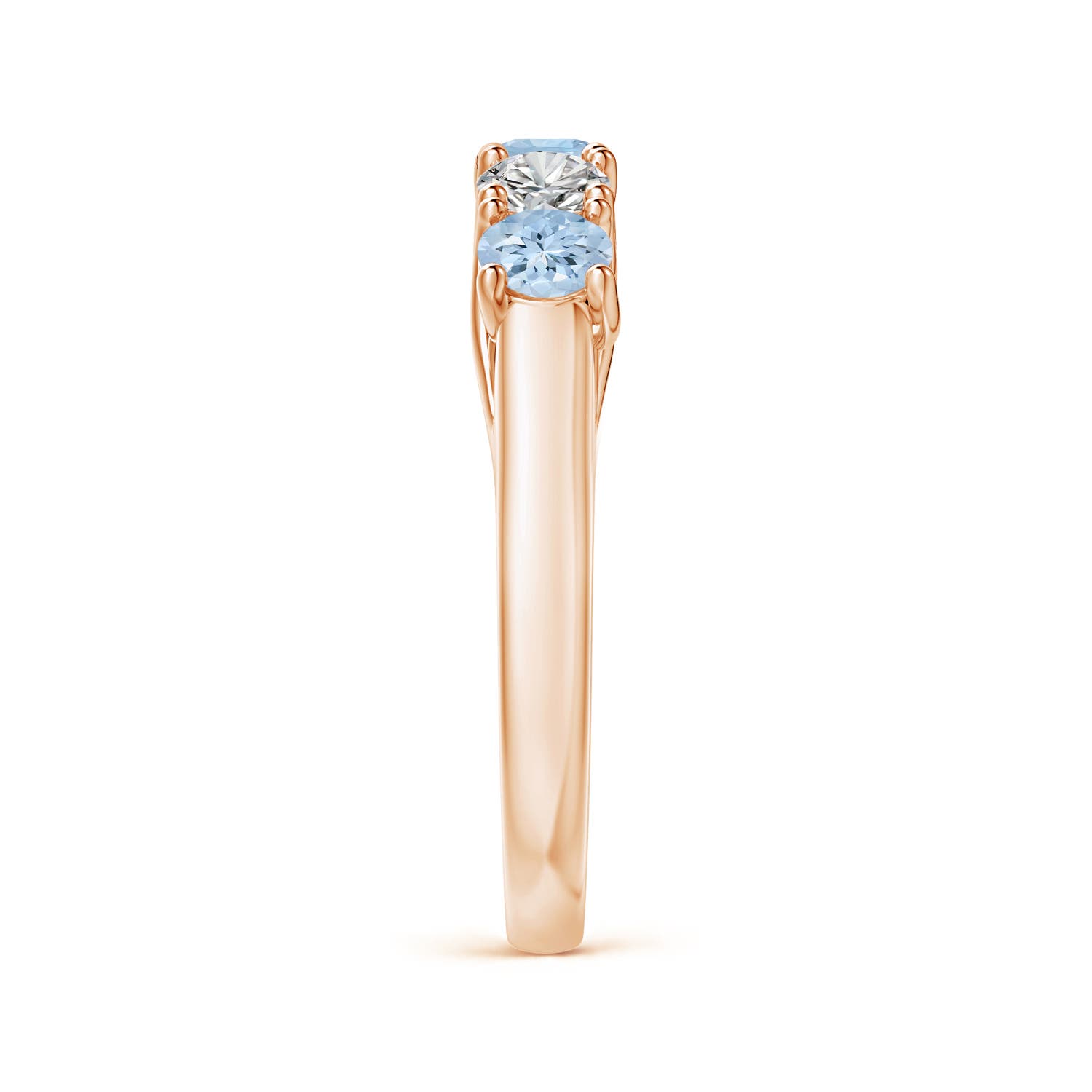 AA - Aquamarine / 0.94 CT / 14 KT Rose Gold