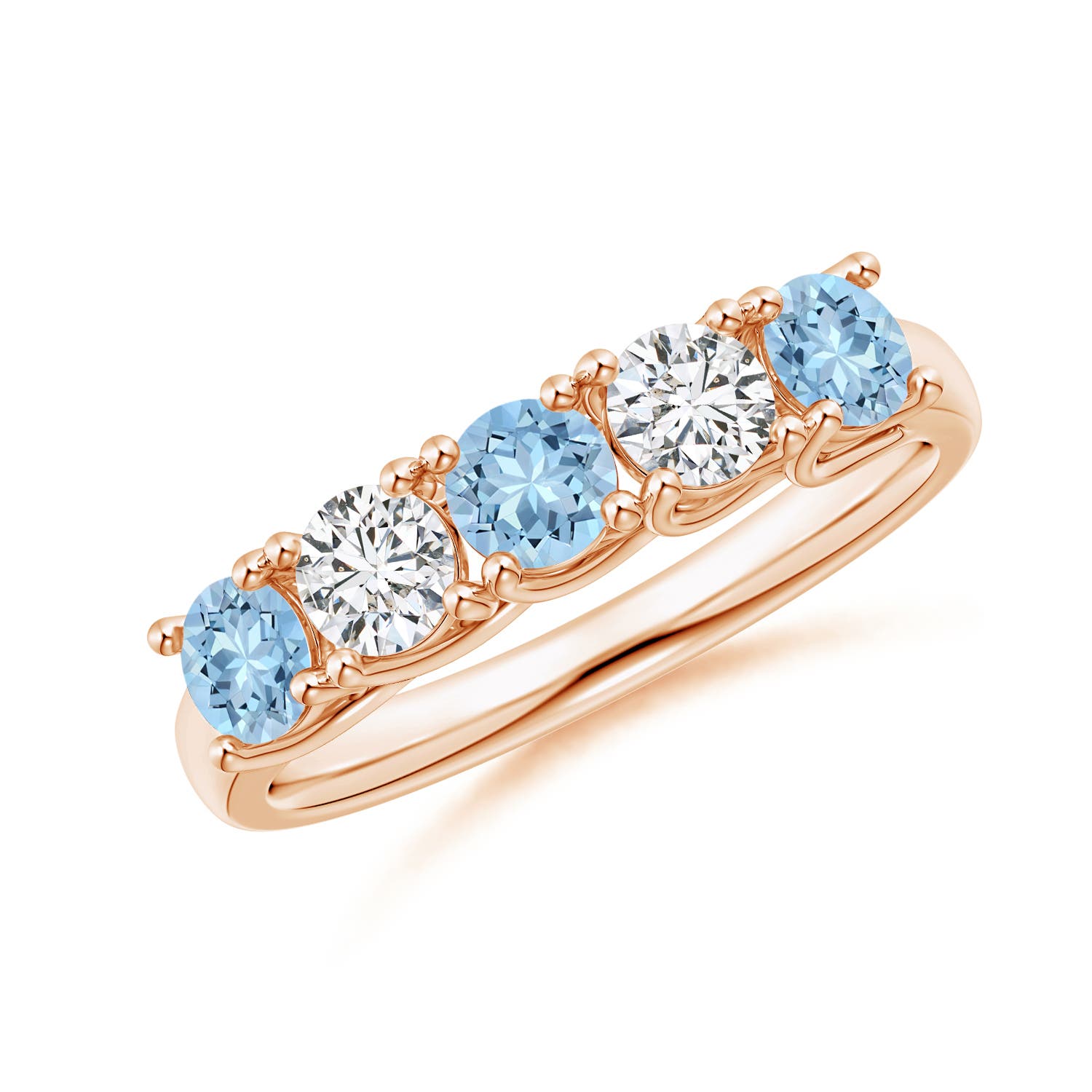 AAA - Aquamarine / 0.94 CT / 14 KT Rose Gold