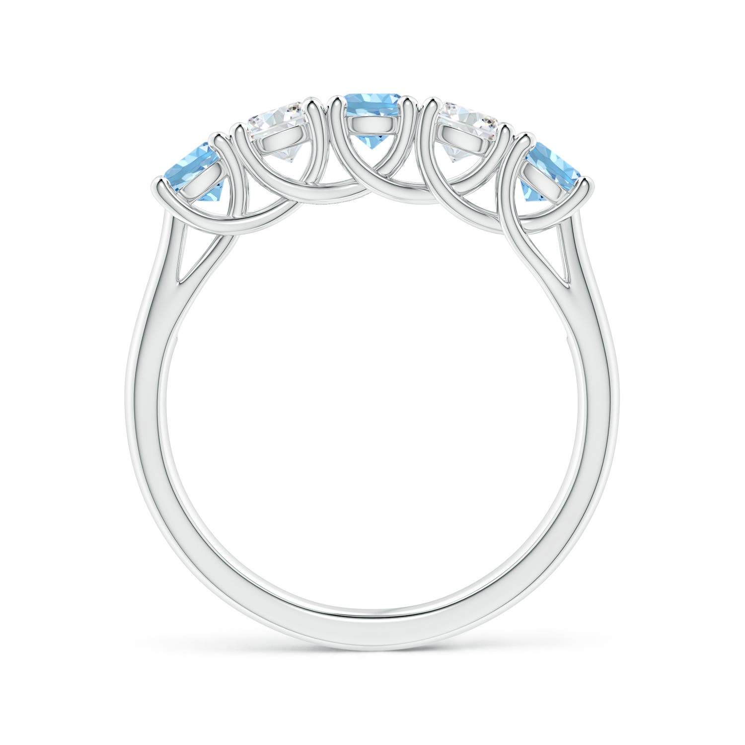 AAAA - Aquamarine / 0.94 CT / 14 KT White Gold