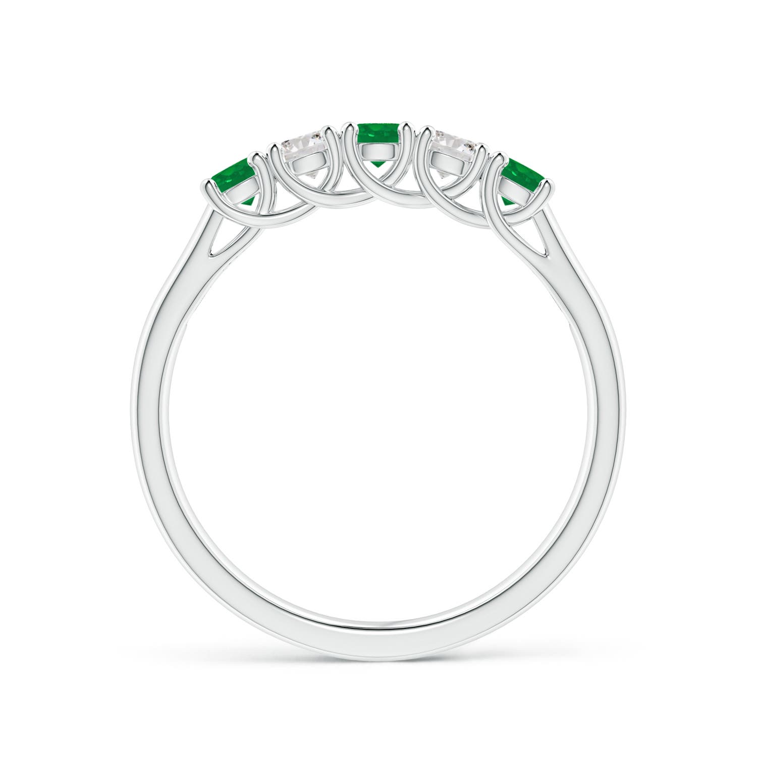 AA - Emerald / 0.44 CT / 14 KT White Gold