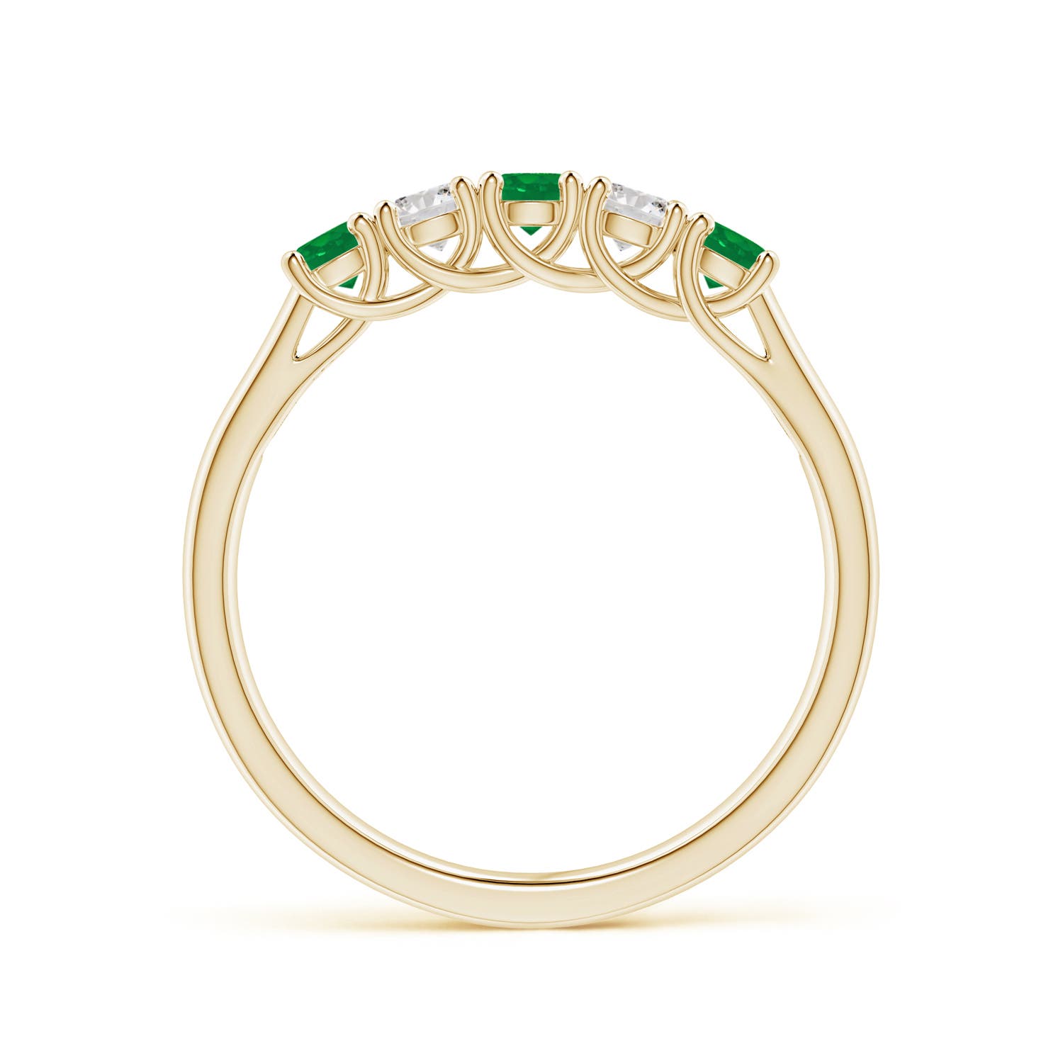 AA - Emerald / 0.44 CT / 14 KT Yellow Gold