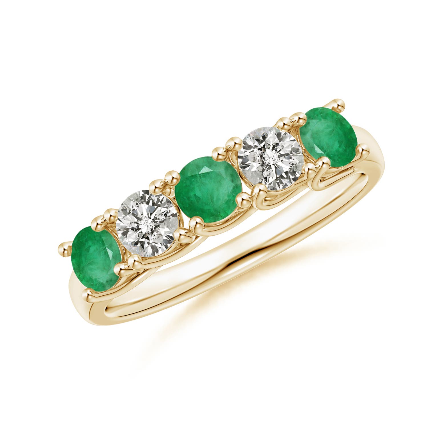 A - Emerald / 1 CT / 14 KT Yellow Gold