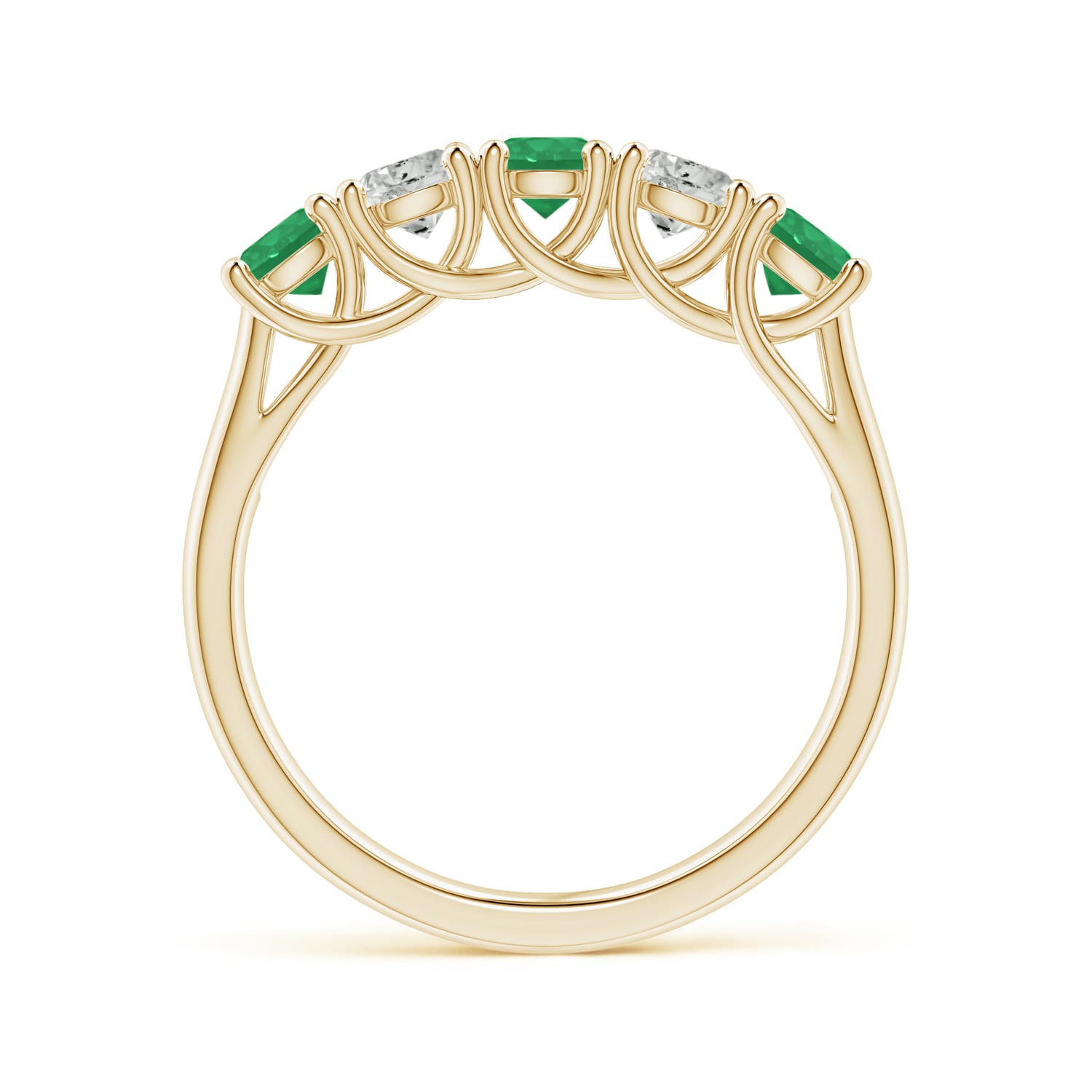 A - Emerald / 1 CT / 14 KT Yellow Gold