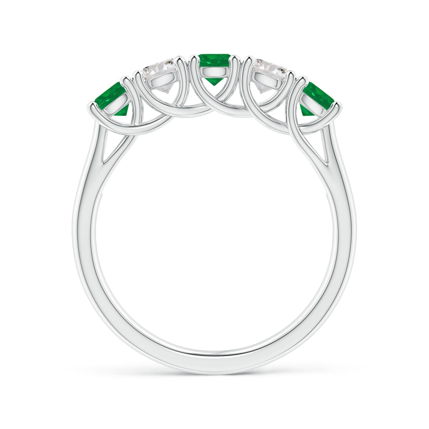 AA - Emerald / 1 CT / 14 KT White Gold