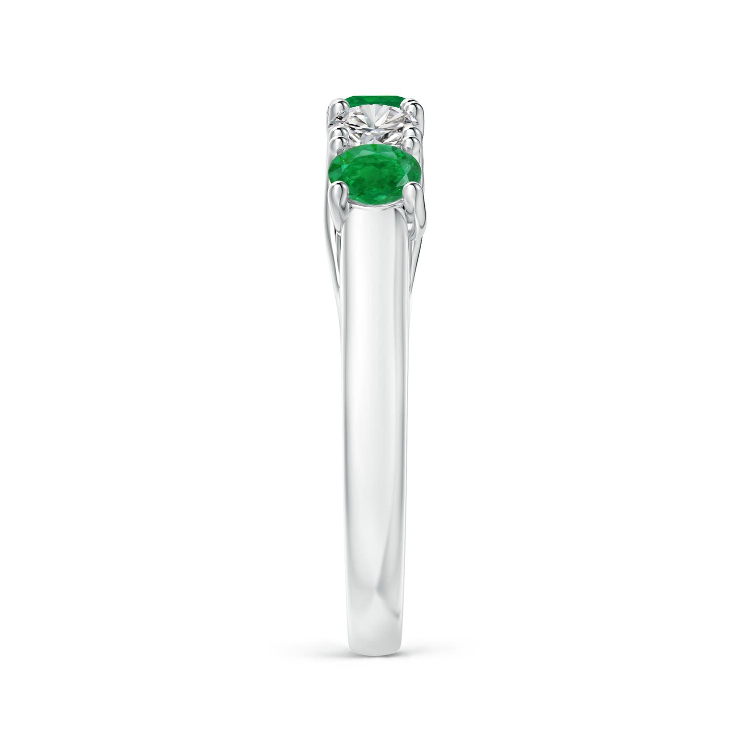 AA - Emerald / 1 CT / 14 KT White Gold