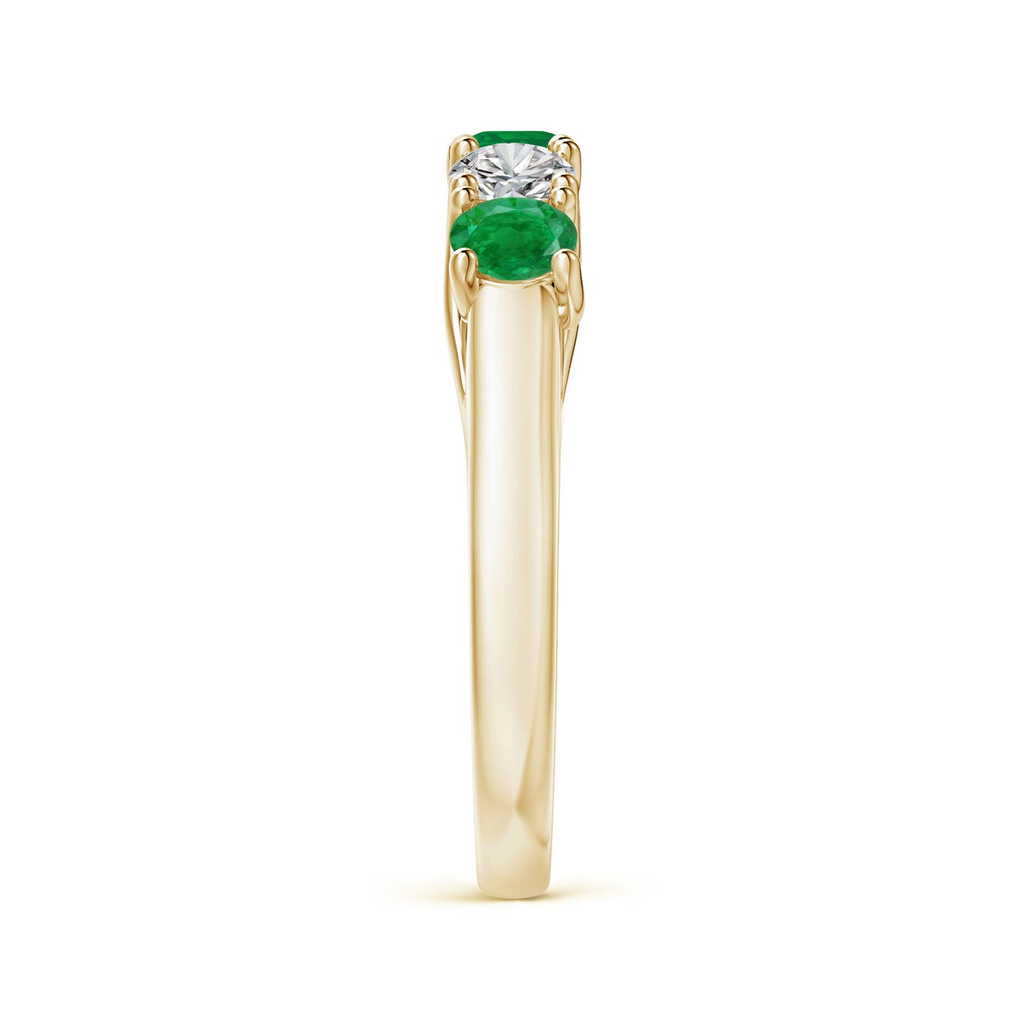 AA - Emerald / 1 CT / 14 KT Yellow Gold