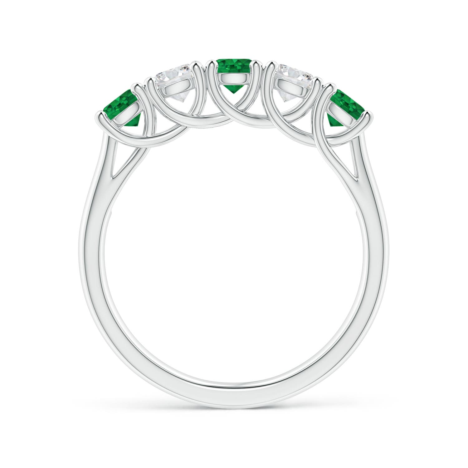 AAA - Emerald / 1 CT / 14 KT White Gold