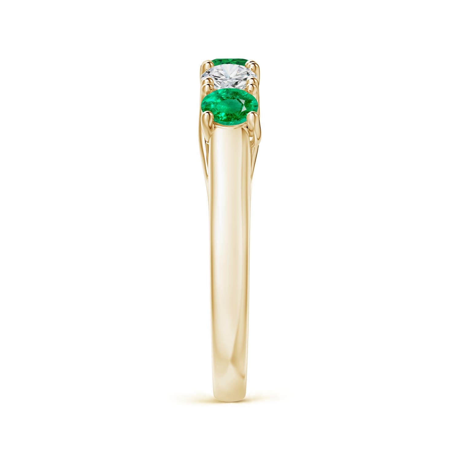 AAA - Emerald / 1 CT / 14 KT Yellow Gold