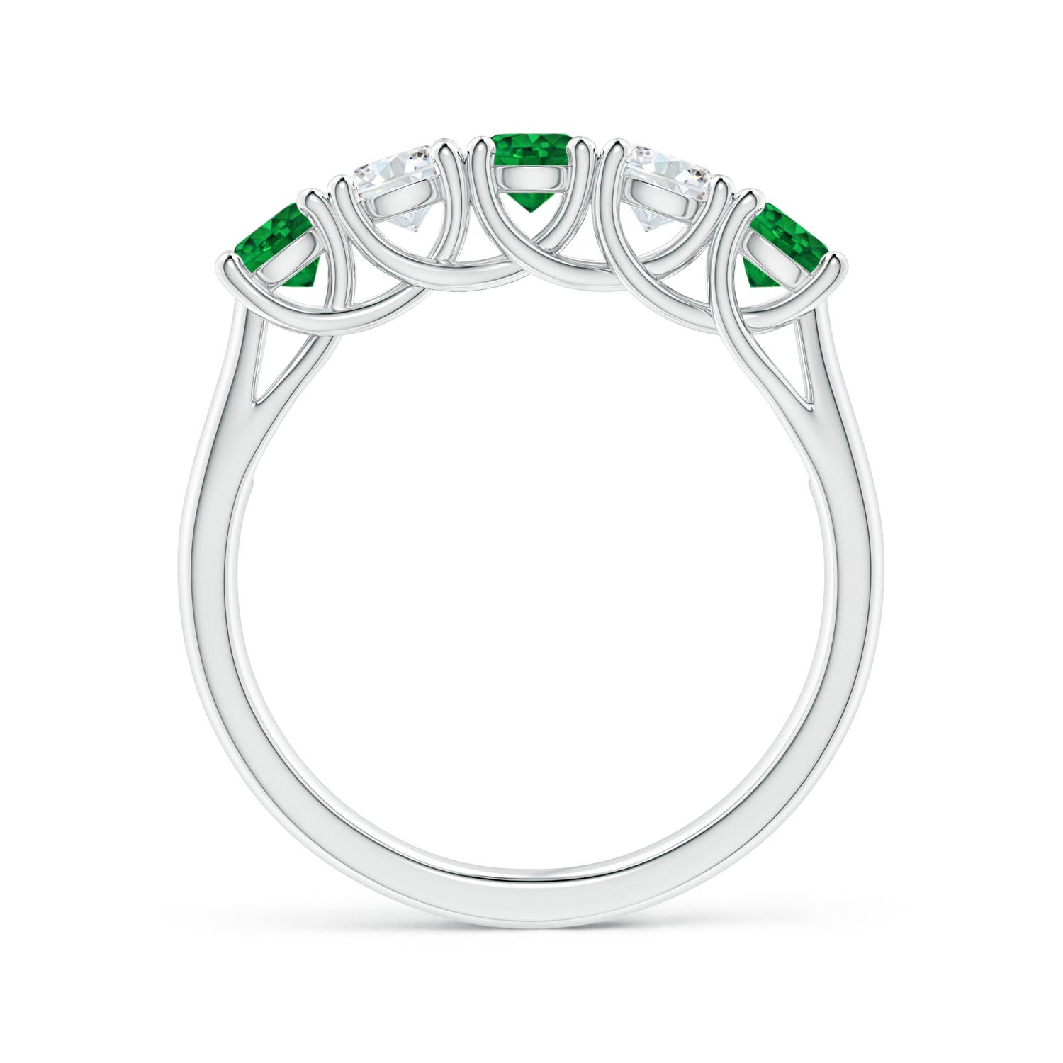 AAAA - Emerald / 1 CT / 14 KT White Gold