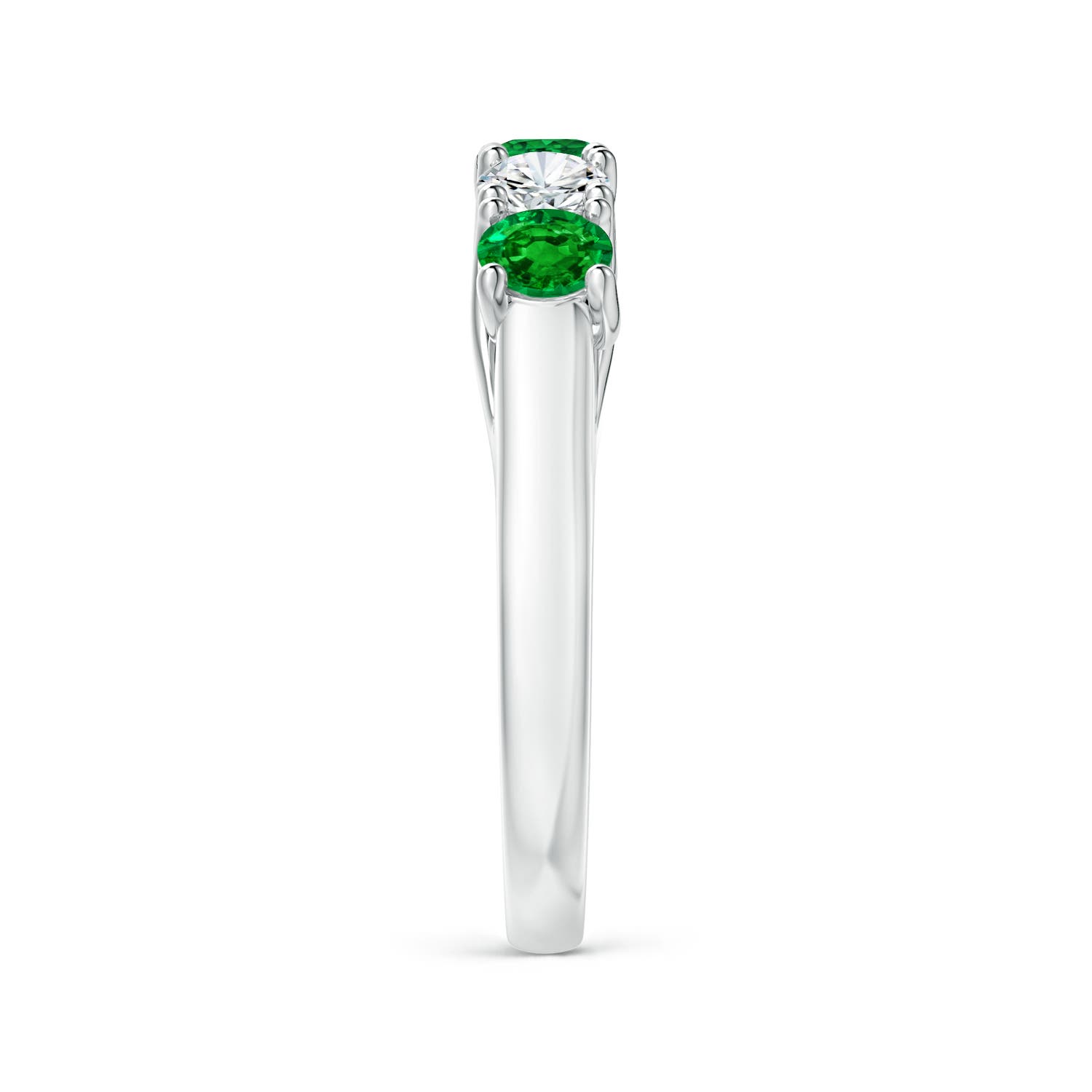 AAAA - Emerald / 1 CT / 14 KT White Gold