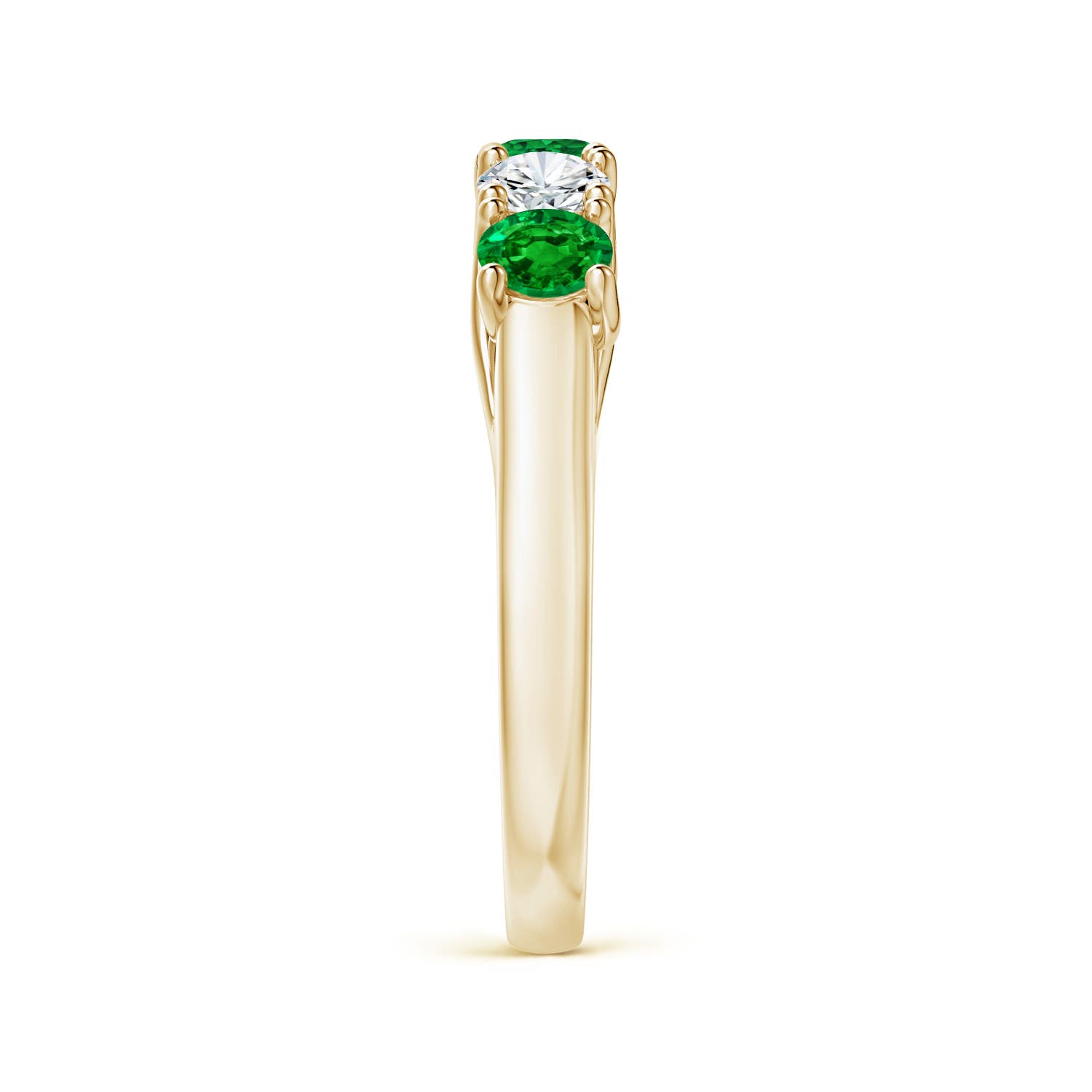 AAAA - Emerald / 1 CT / 14 KT Yellow Gold