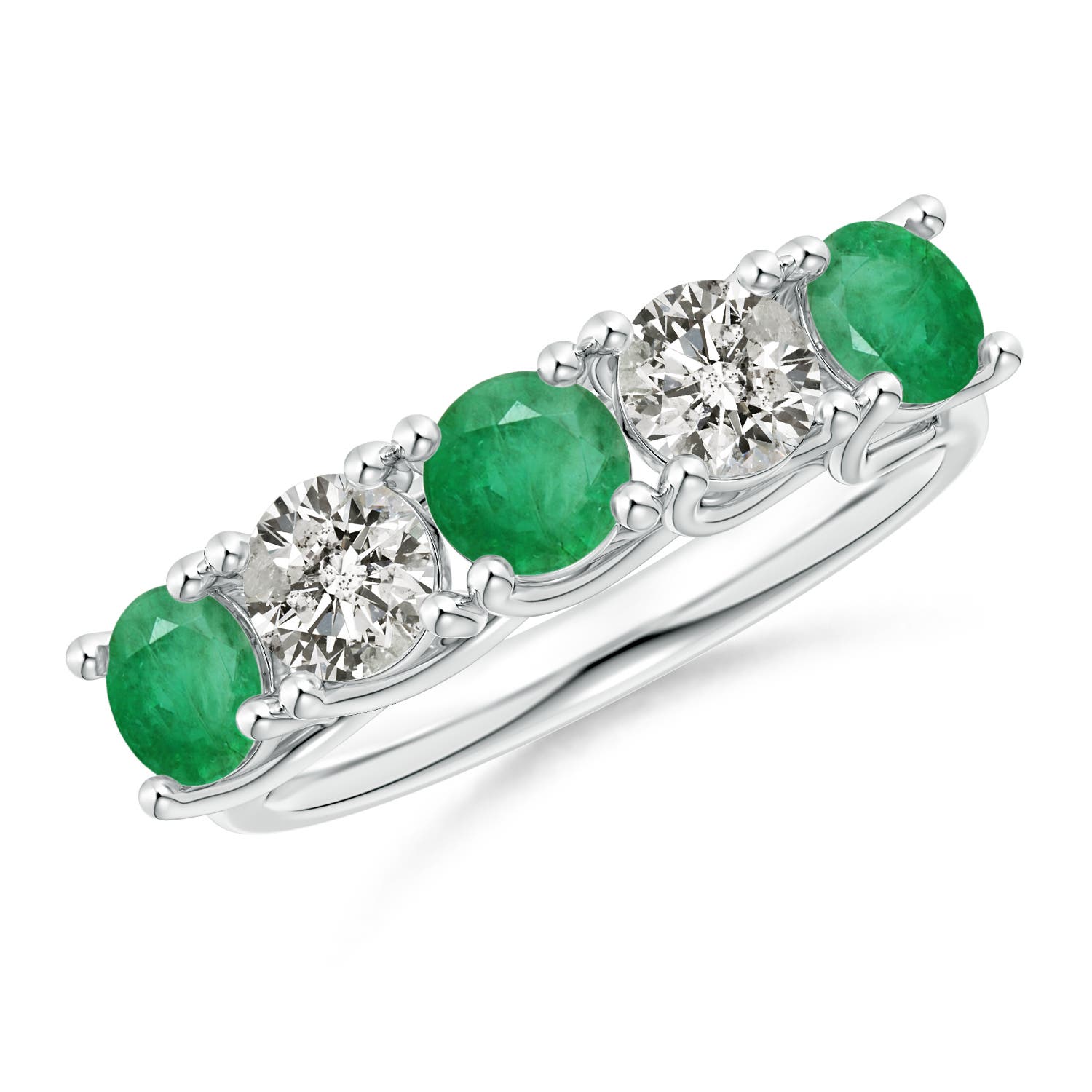 A - Emerald / 1.69 CT / 14 KT White Gold