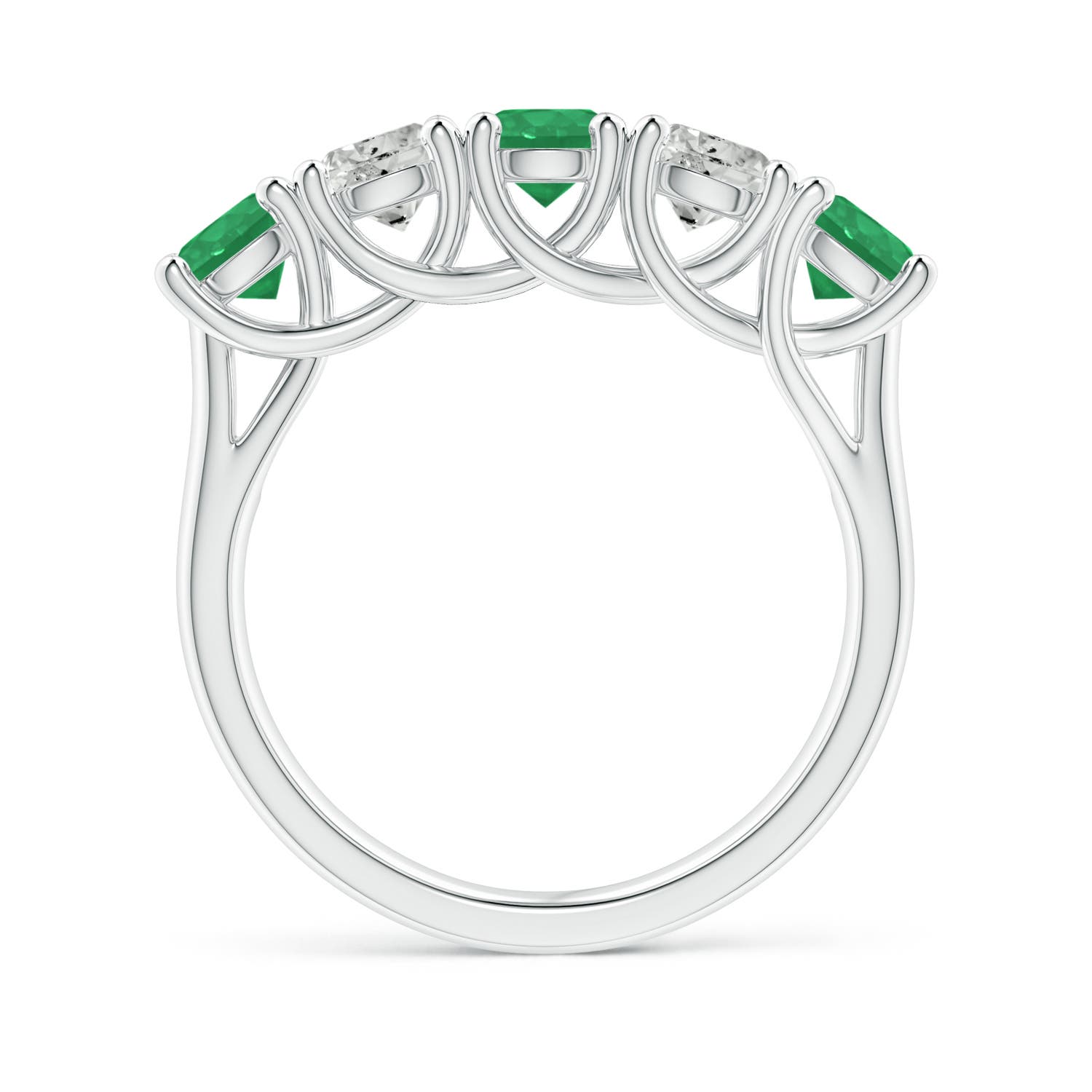 A - Emerald / 1.69 CT / 14 KT White Gold