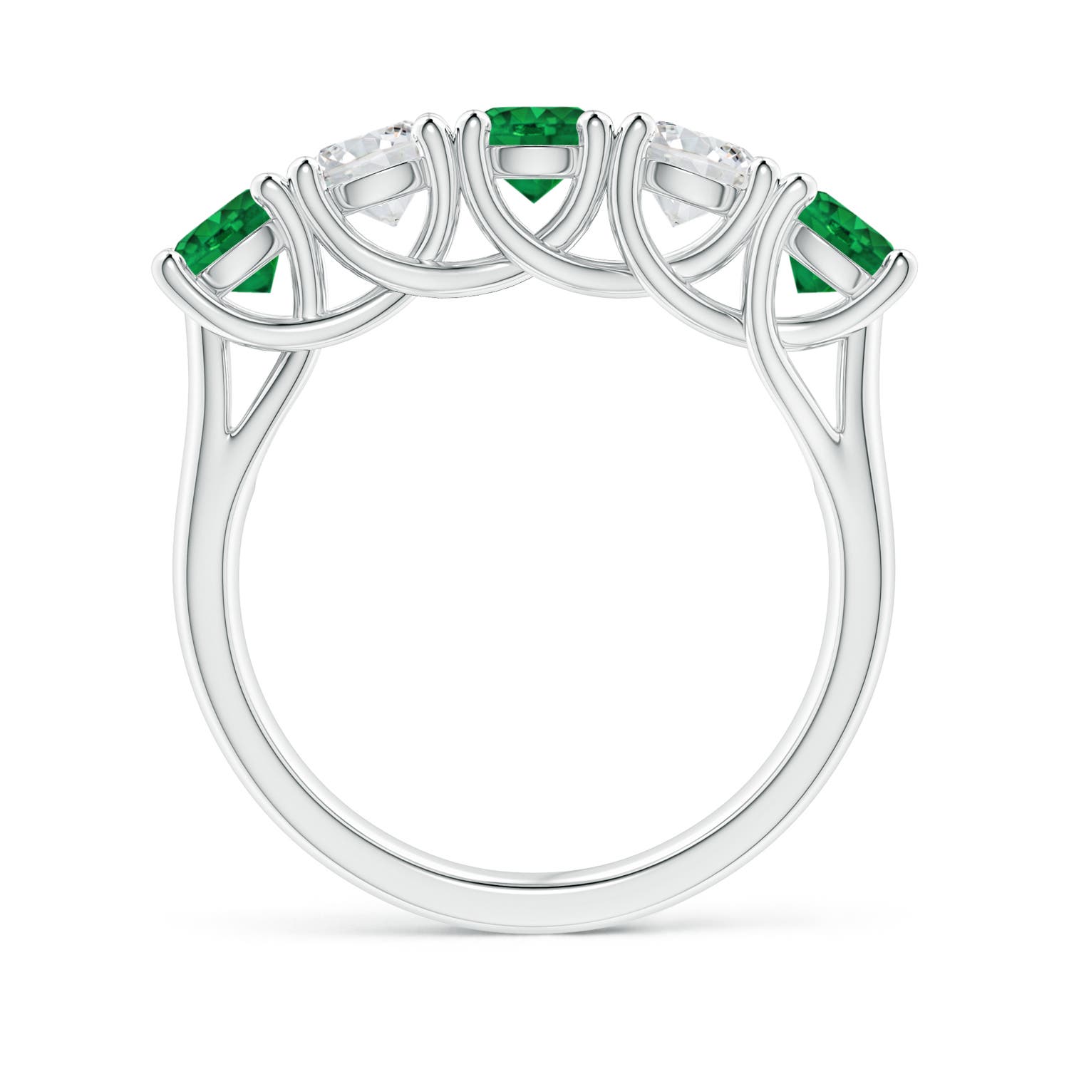 AAA - Emerald / 1.69 CT / 14 KT White Gold