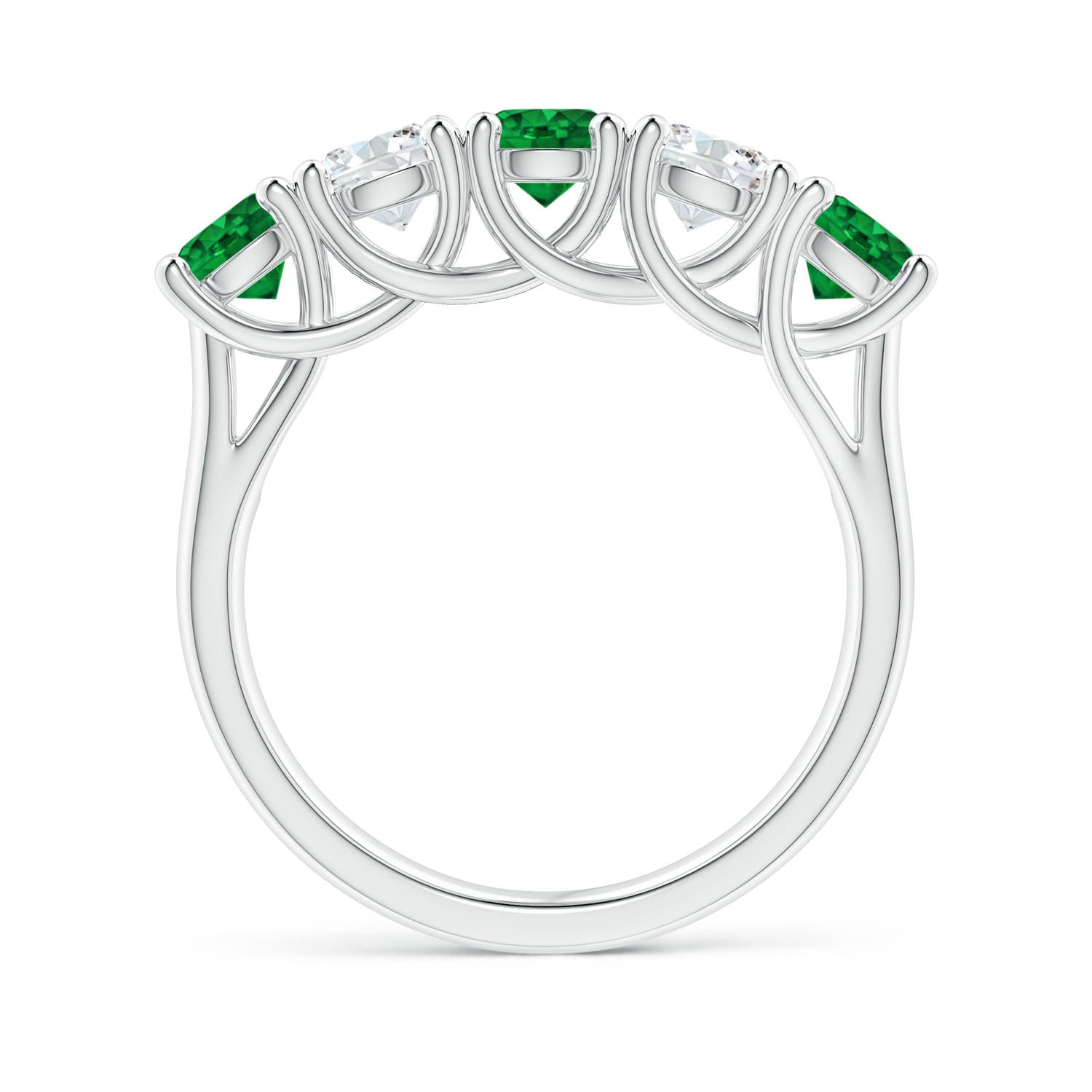 AAAA - Emerald / 1.69 CT / 14 KT White Gold