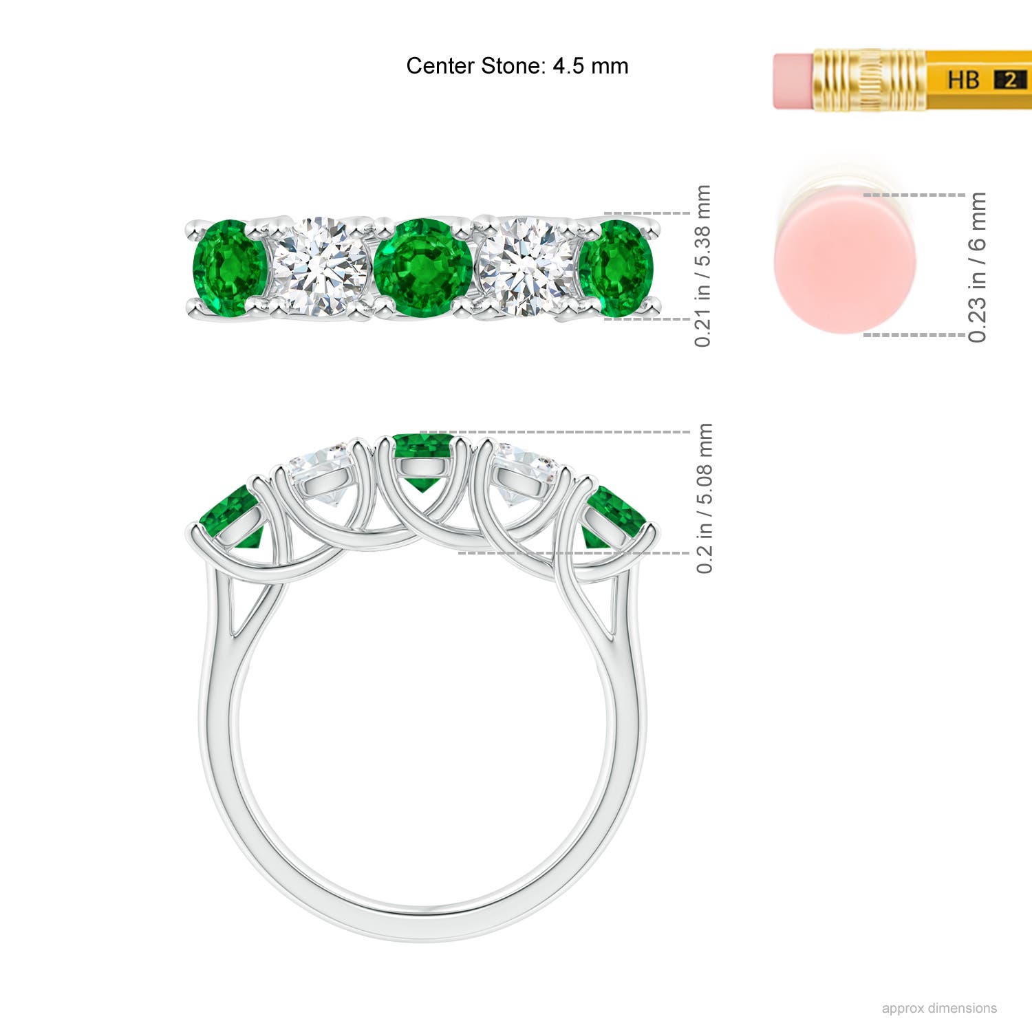 AAAA - Emerald / 1.69 CT / 14 KT White Gold