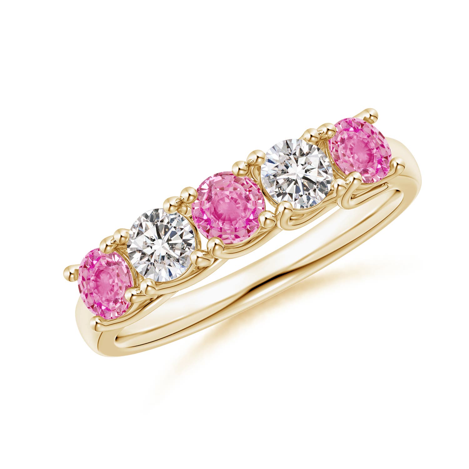 AA - Pink Sapphire / 1.21 CT / 14 KT Yellow Gold