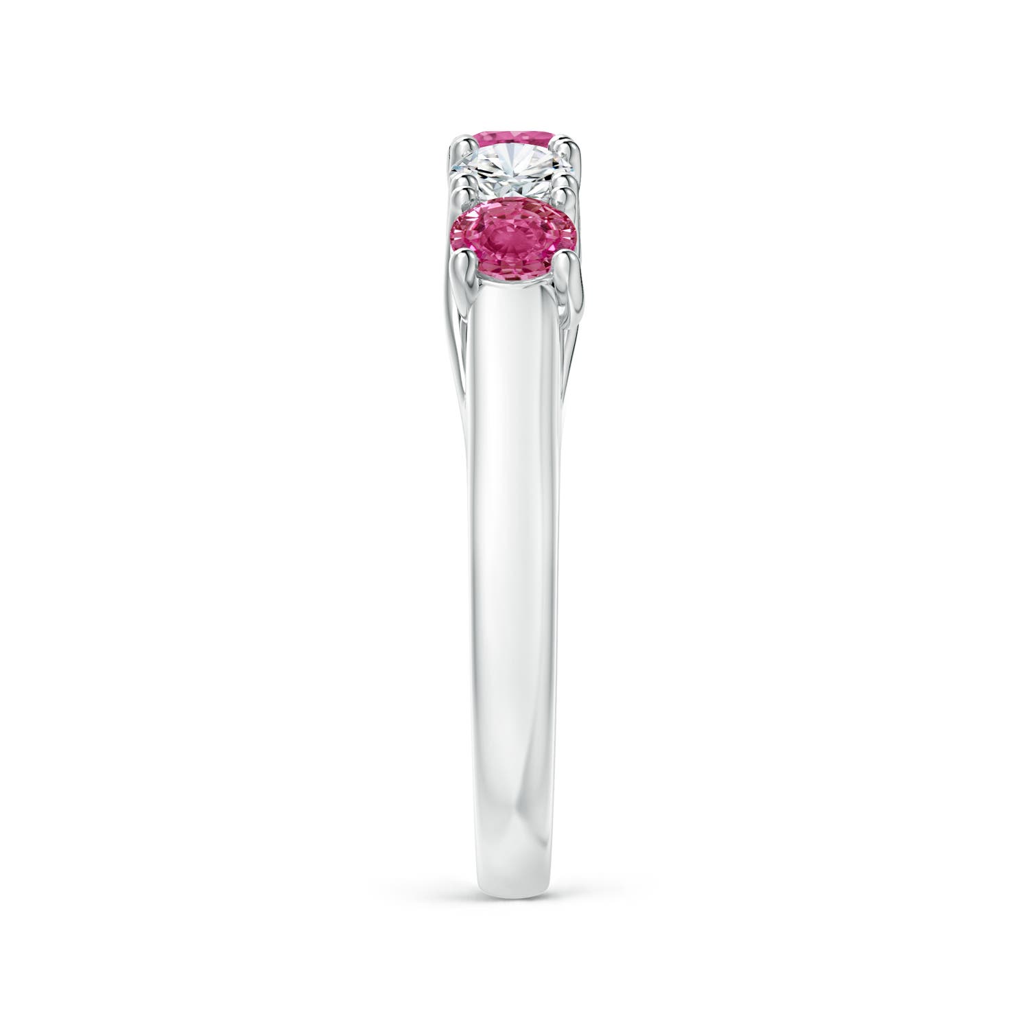 AAAA - Pink Sapphire / 1.21 CT / 14 KT White Gold