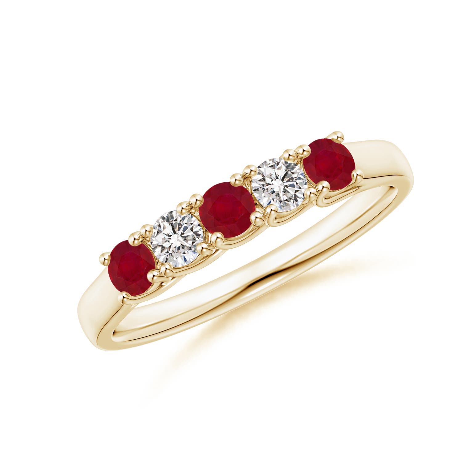 AA - Ruby / 0.5 CT / 14 KT Yellow Gold