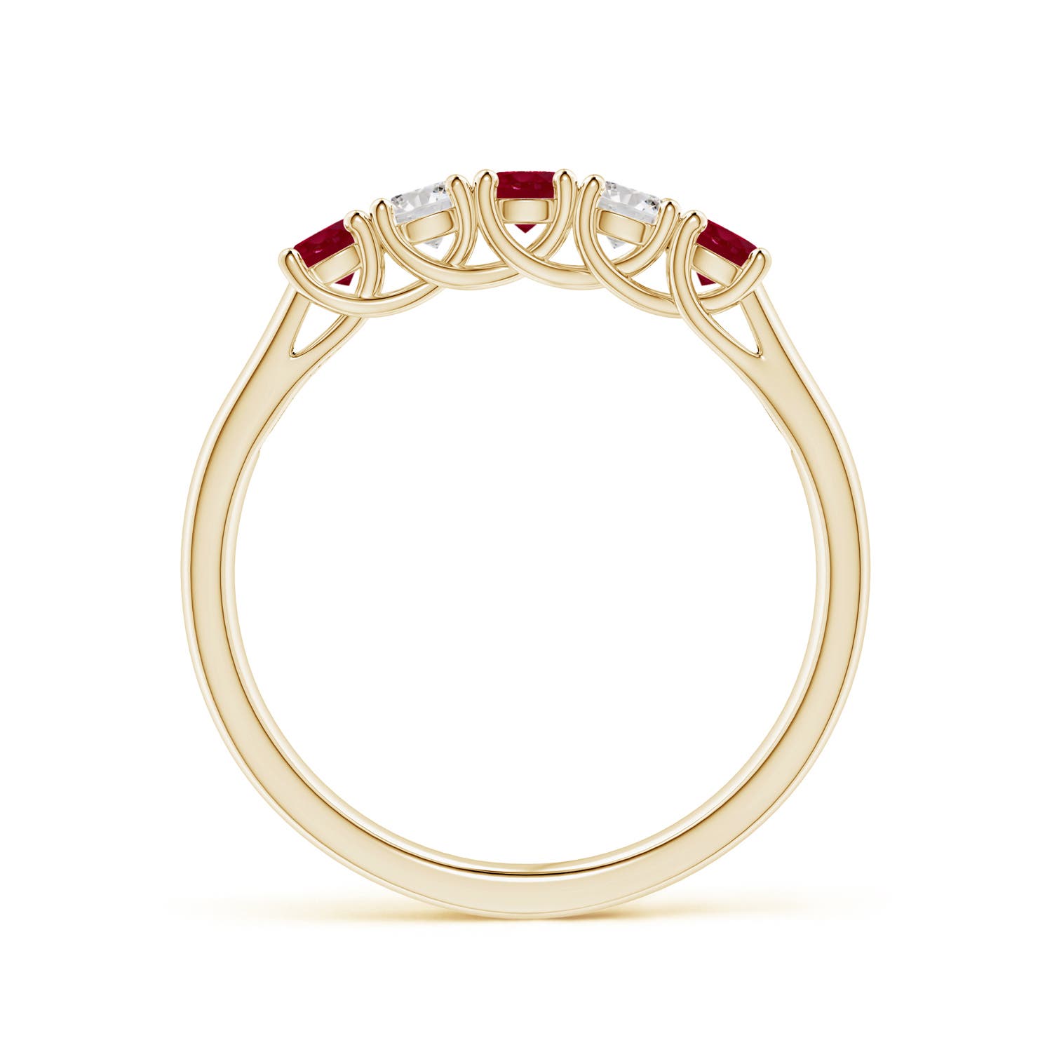 AA - Ruby / 0.5 CT / 14 KT Yellow Gold